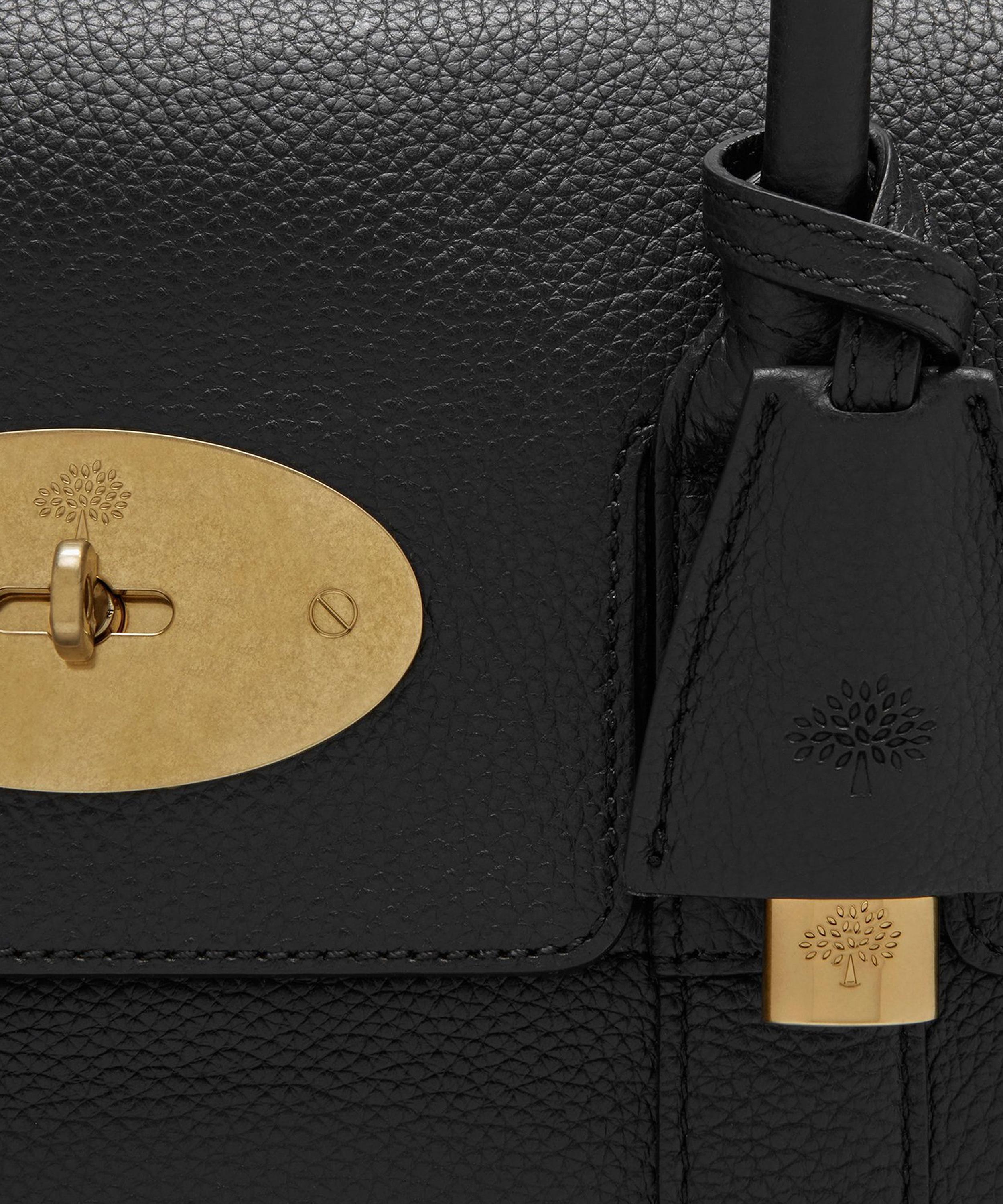 Mulberry - Black Small Classic Grain Leather Bayswater Tote Bag image number 4