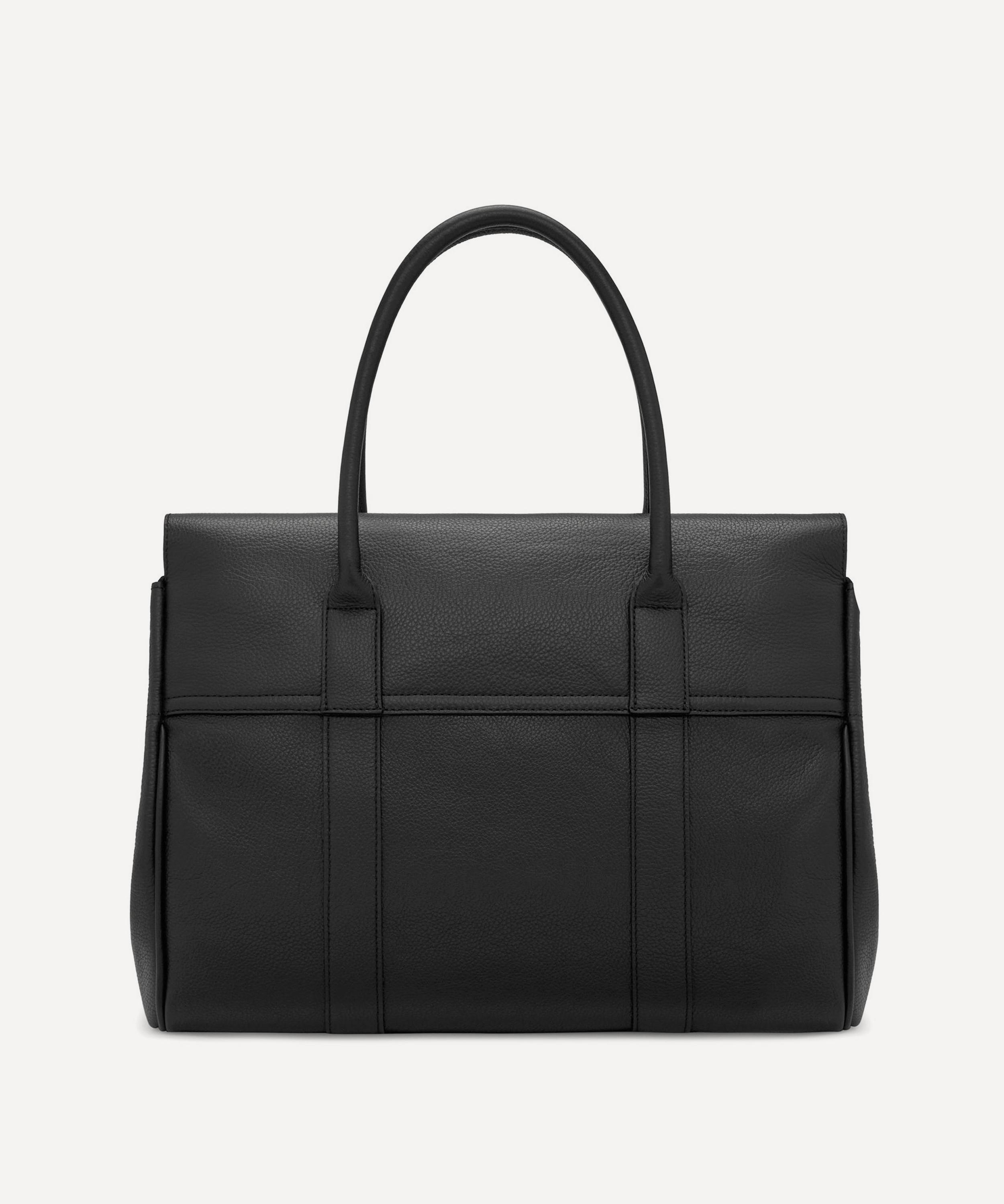 Mulberry - Black Small Classic Grain Leather Bayswater Tote Bag image number 5