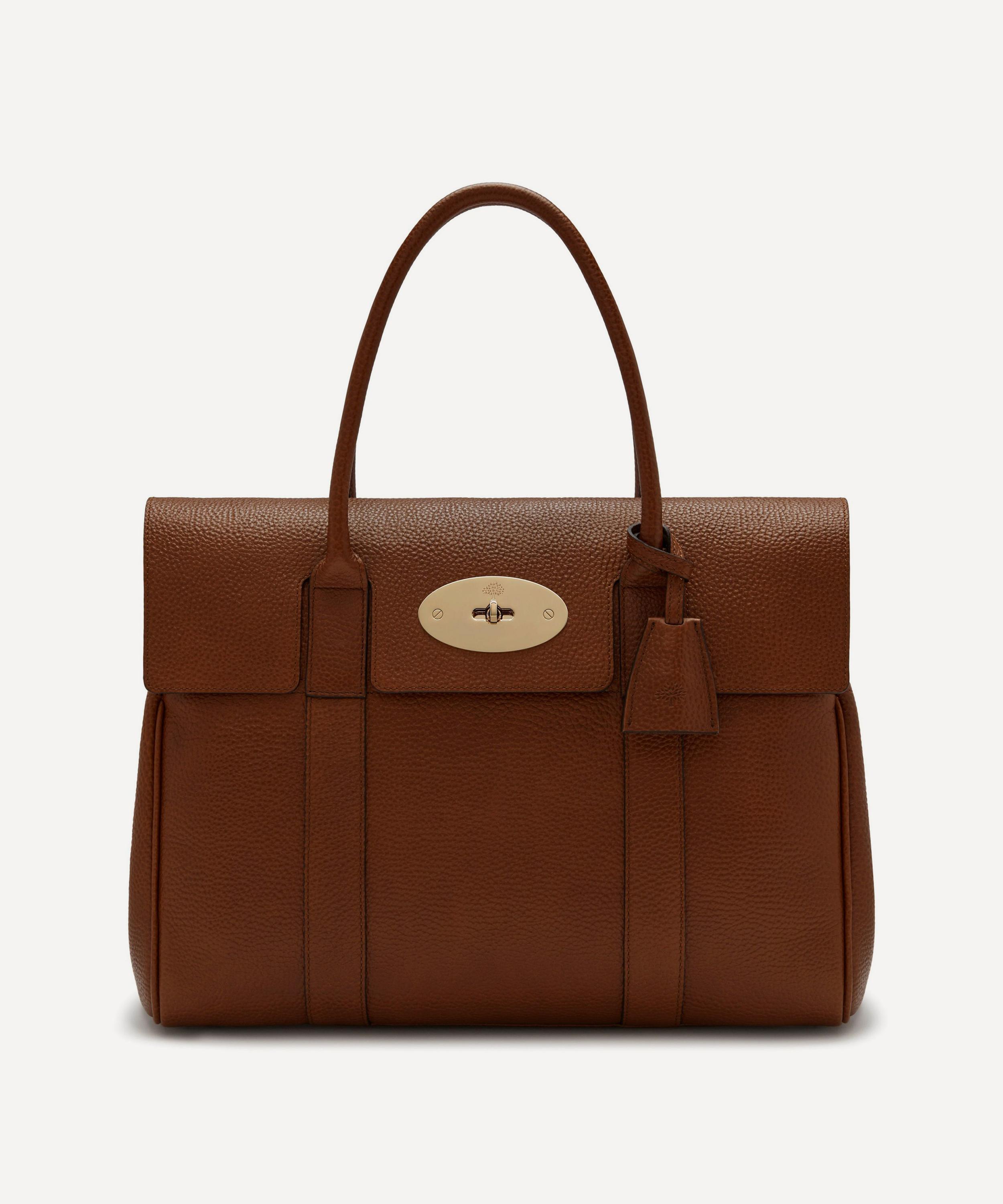 Mulberry - Oak Small Classic Grain Leather Bayswater Tote Bag image number 0