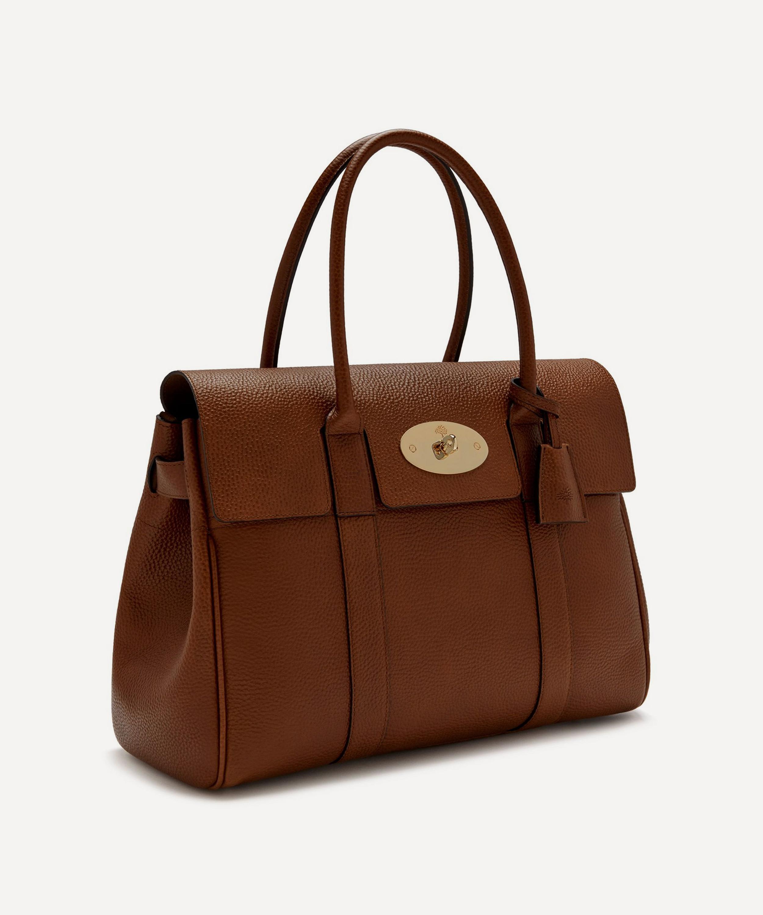 Mulberry - Oak Small Classic Grain Leather Bayswater Tote Bag image number 2