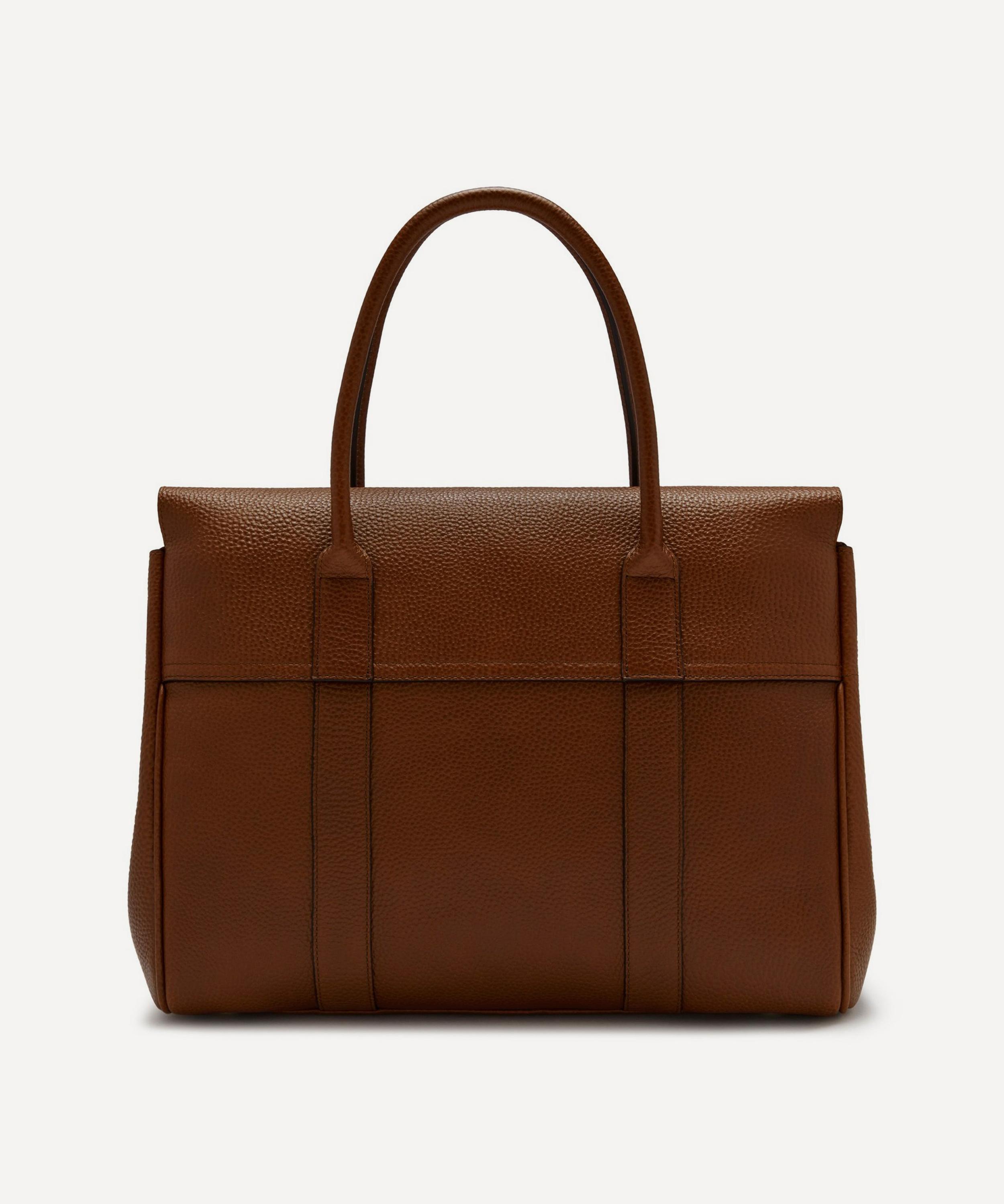 Mulberry - Oak Small Classic Grain Leather Bayswater Tote Bag image number 5