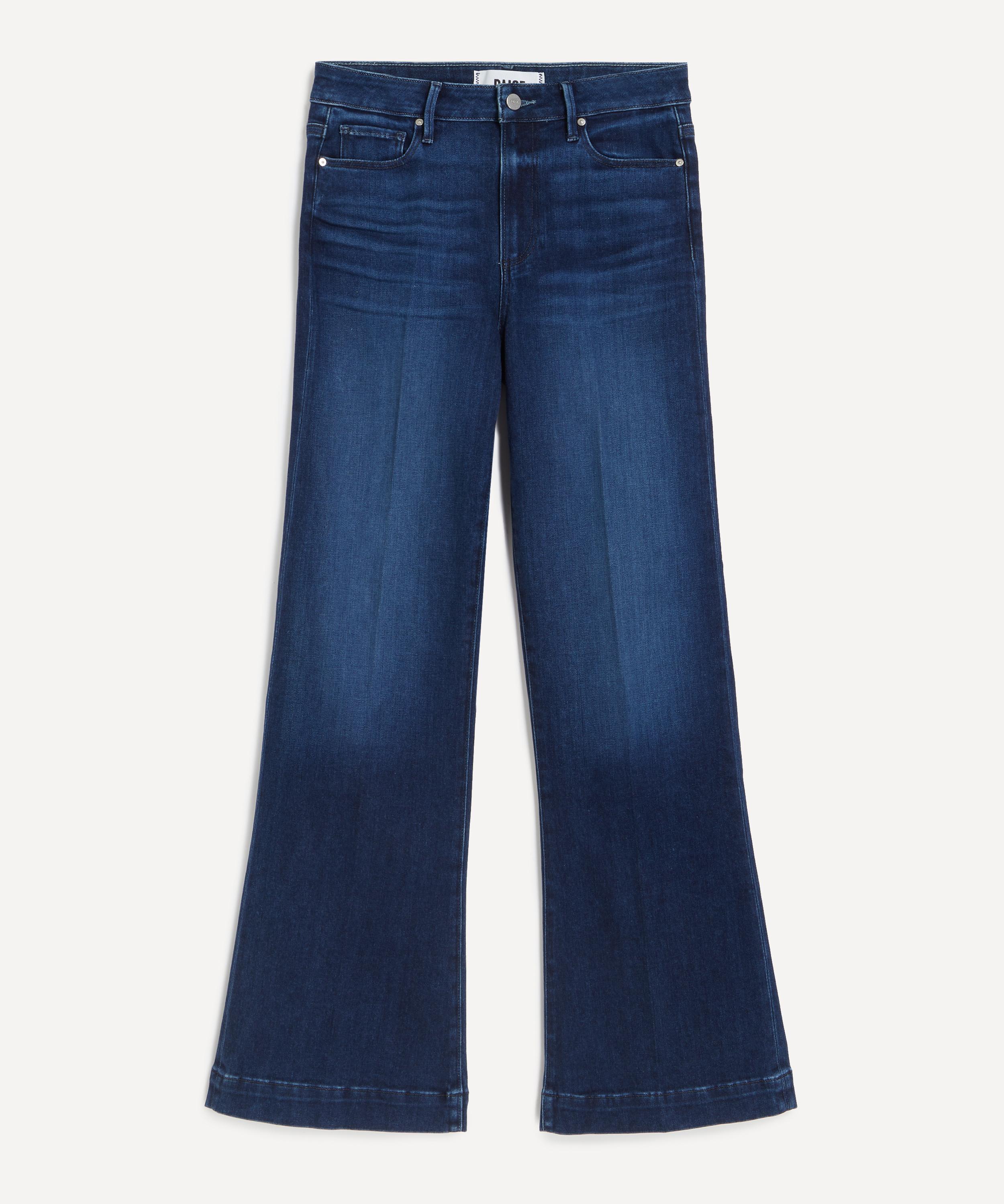 Paige - Leenah 32&rdquo; Wide-Leg Jeans in Praline