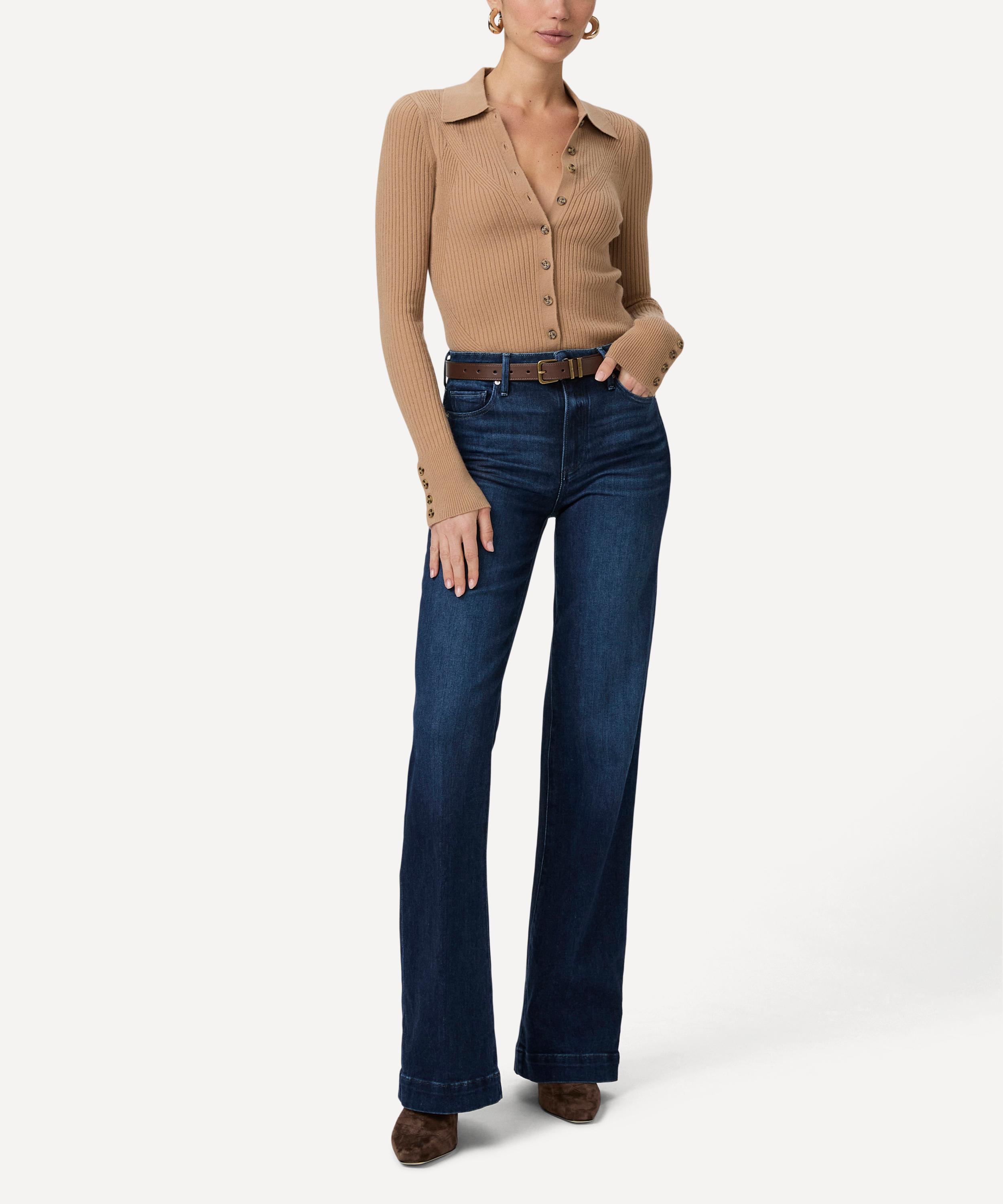 Paige - Leenah 32&rdquo; Wide-Leg Jeans in Praline image number 1