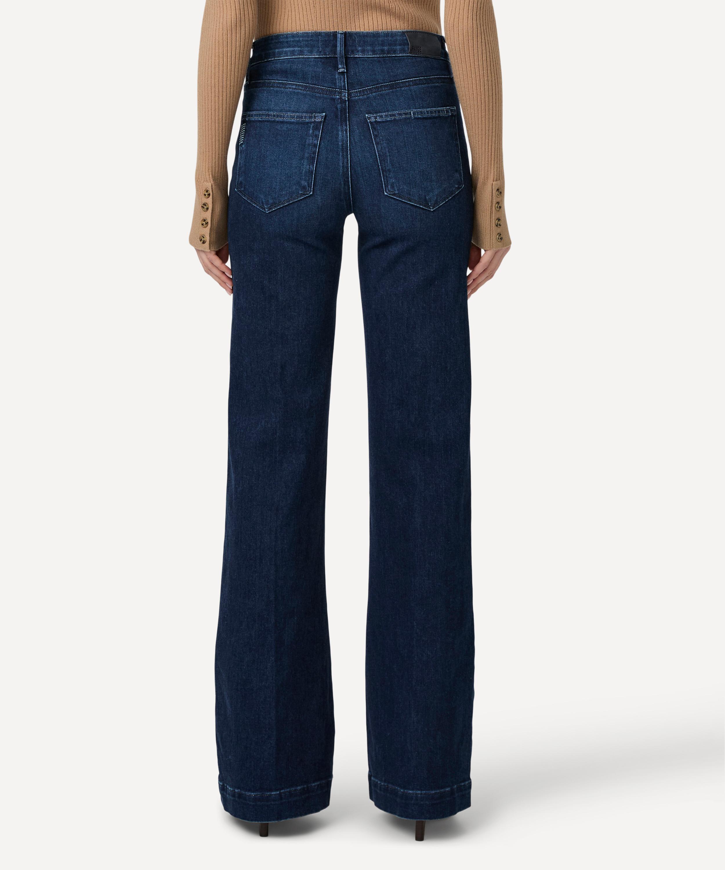 Paige - Leenah 32&rdquo; Wide-Leg Jeans in Praline image number 4