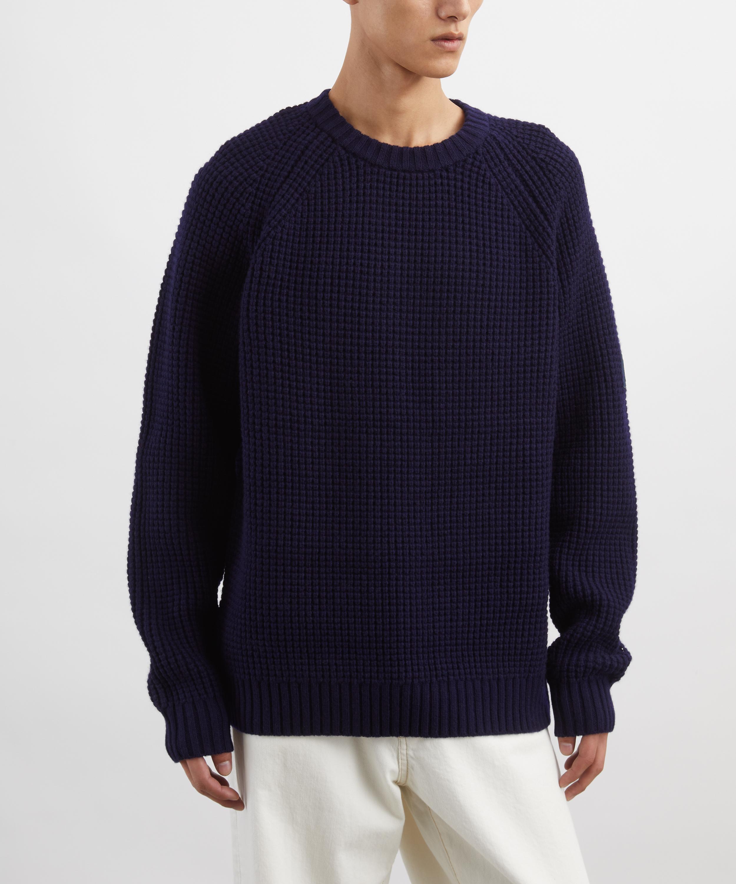 Hurlingham Polo - Henri Wool-Cashmere Waffle Knit Jumper image number 2