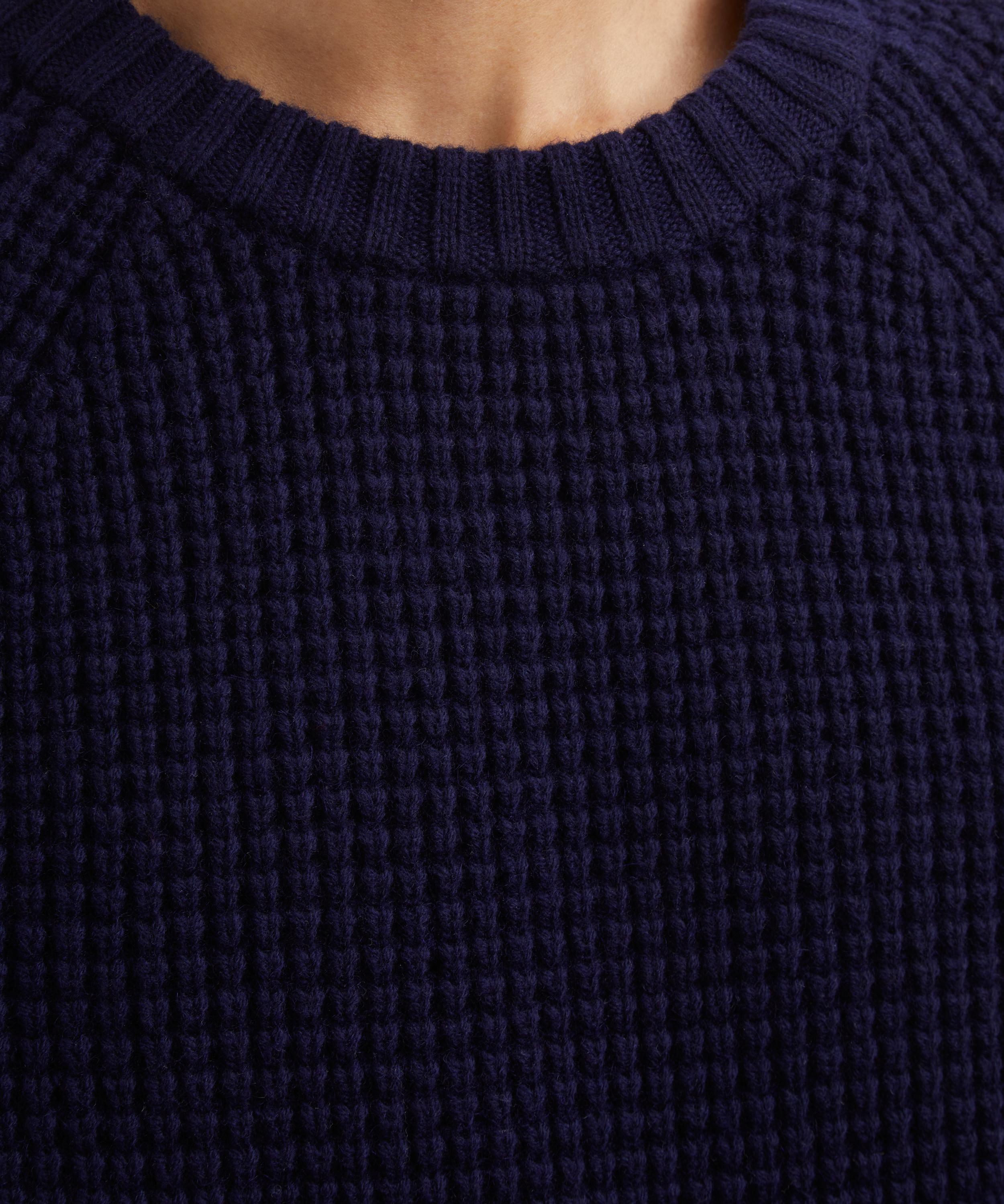 Hurlingham Polo - Henri Wool-Cashmere Waffle Knit Jumper image number 4