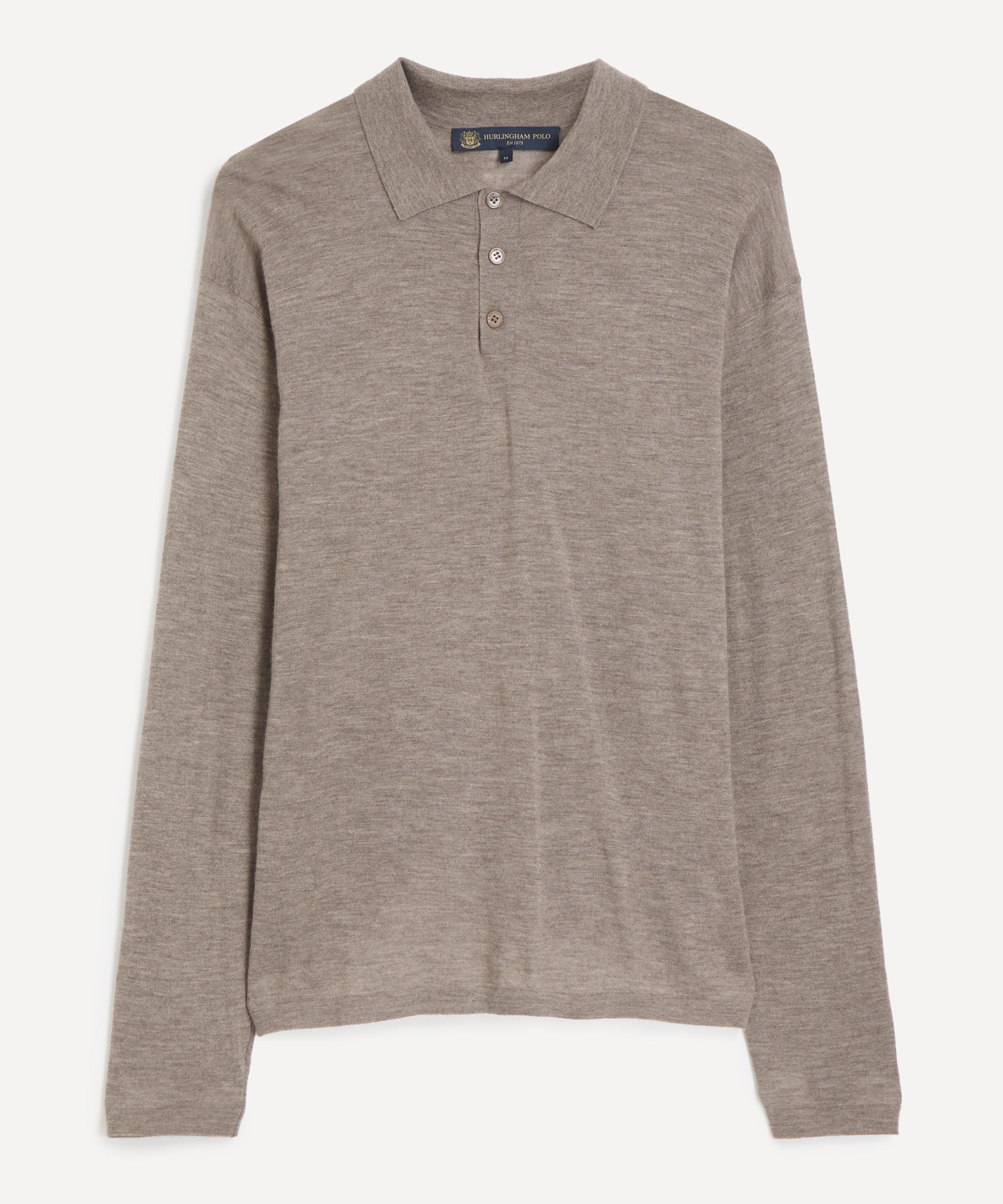 Hurlingham Polo - Harborough Cashmere Long-Sleeve Polo