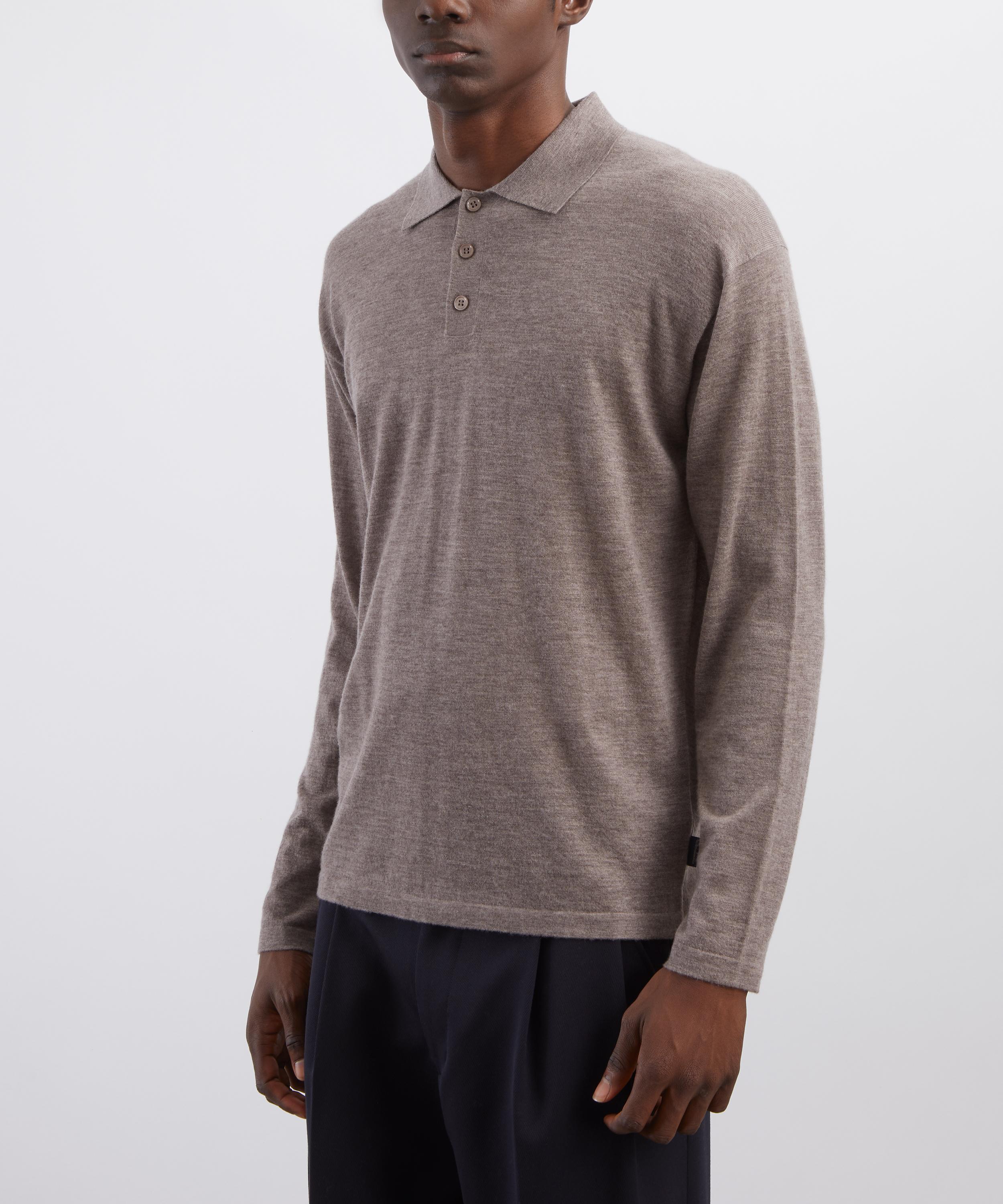 Hurlingham Polo - Harborough Cashmere Long-Sleeve Polo image number 2