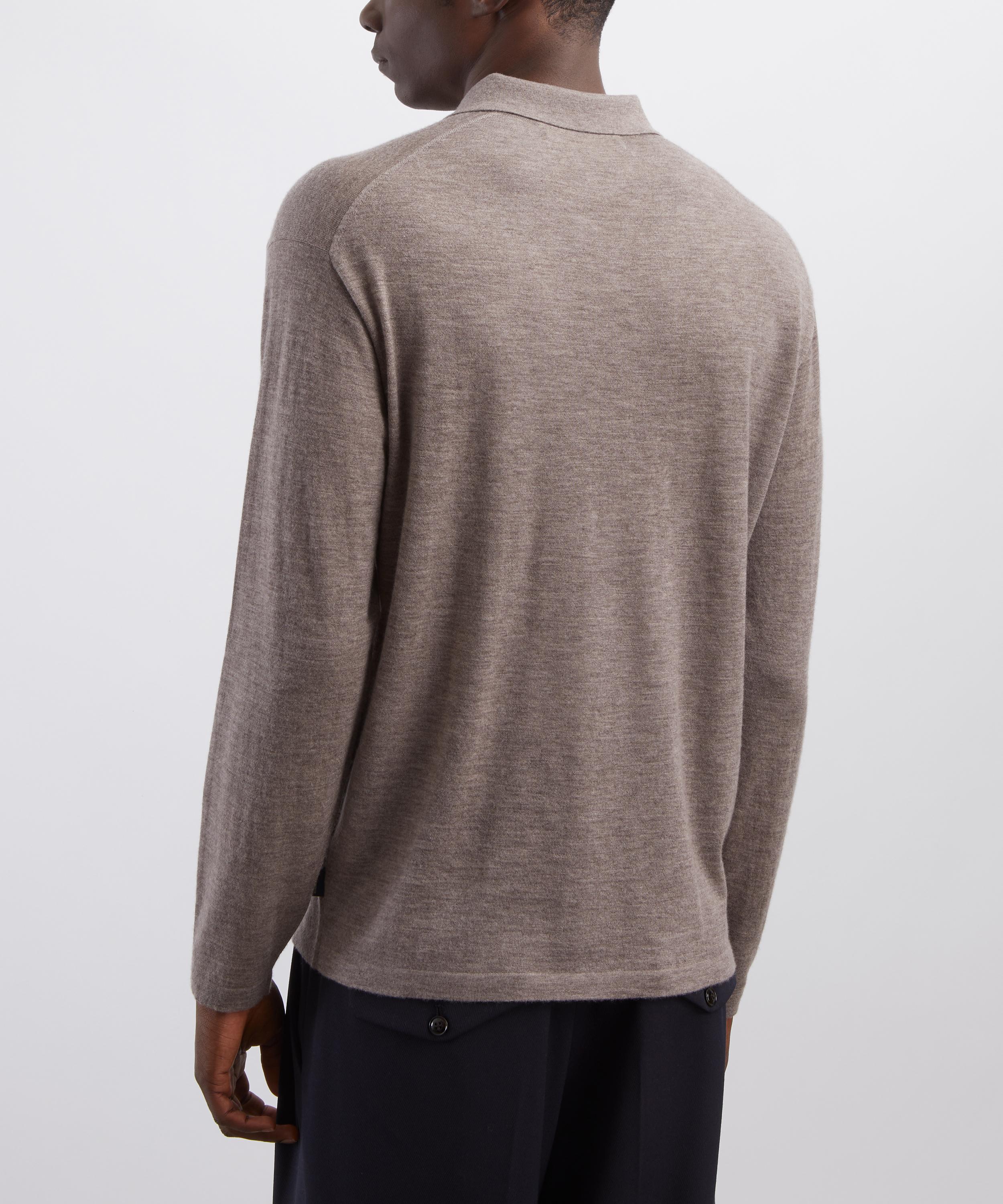 Hurlingham Polo - Harborough Cashmere Long-Sleeve Polo image number 3