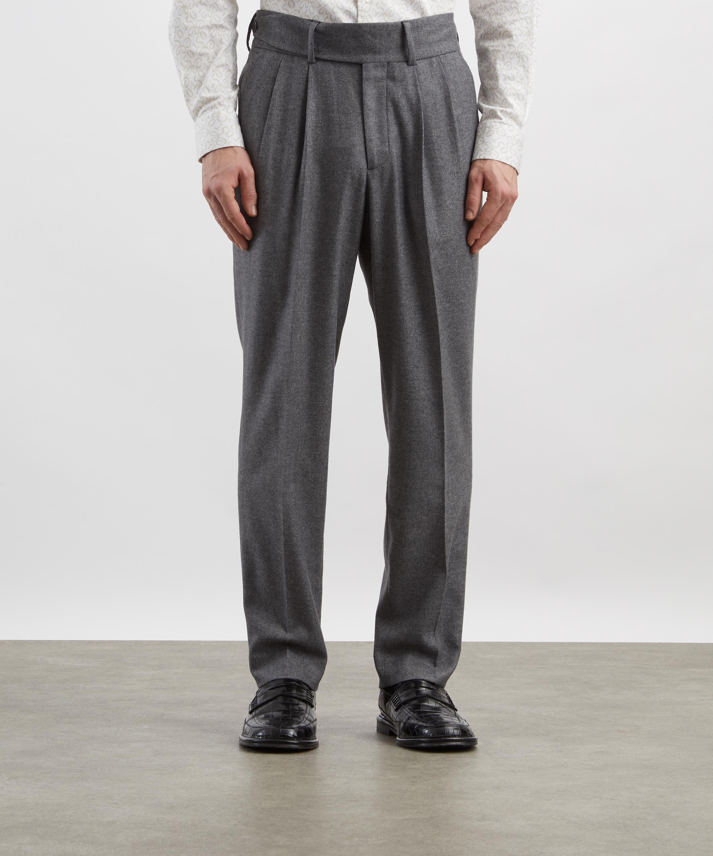 Hurlingham Polo - Oxford Tailored Wool-Cashmere Trousers image number 2