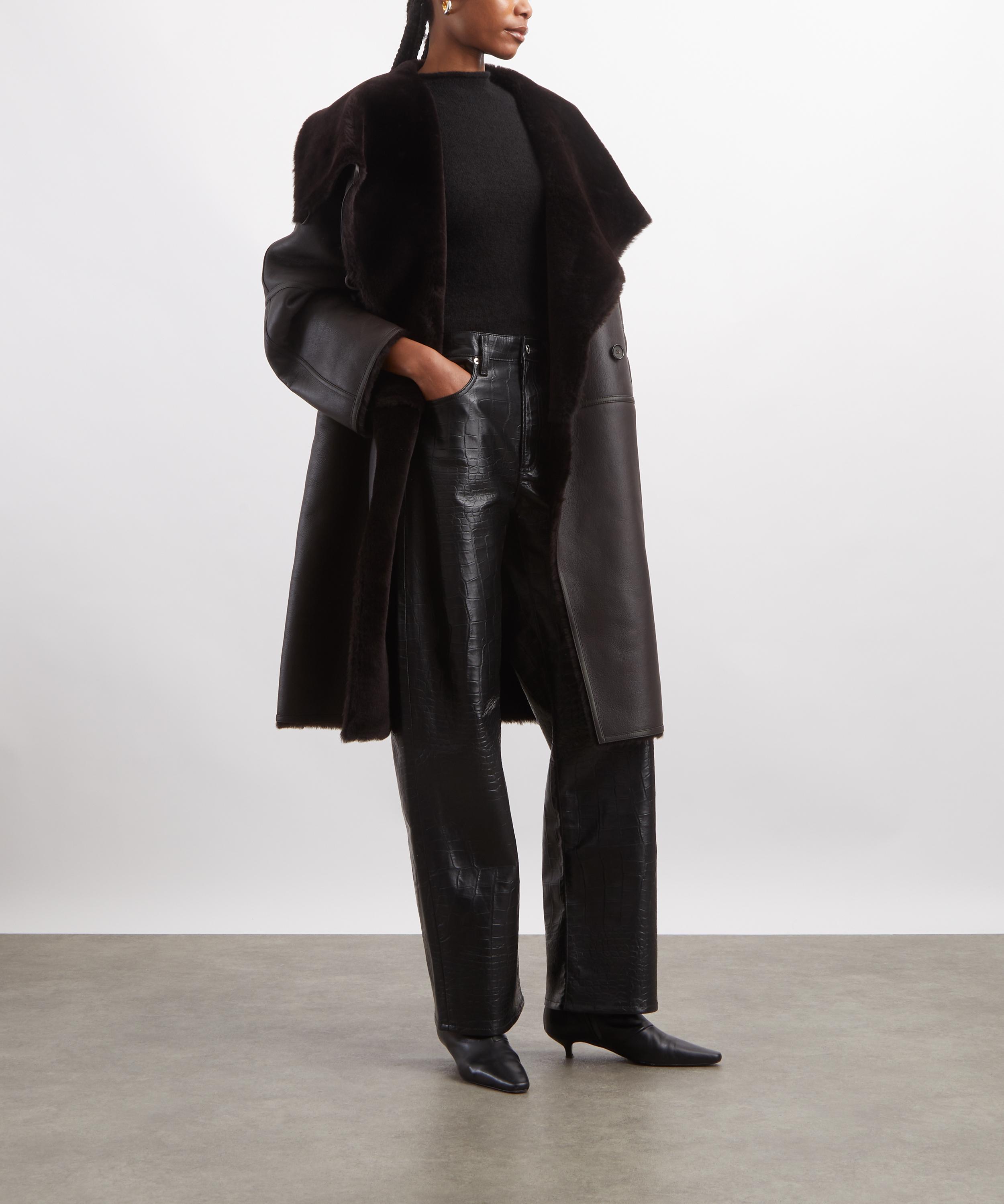 Toteme - Shearling Wrap Coat image number 1