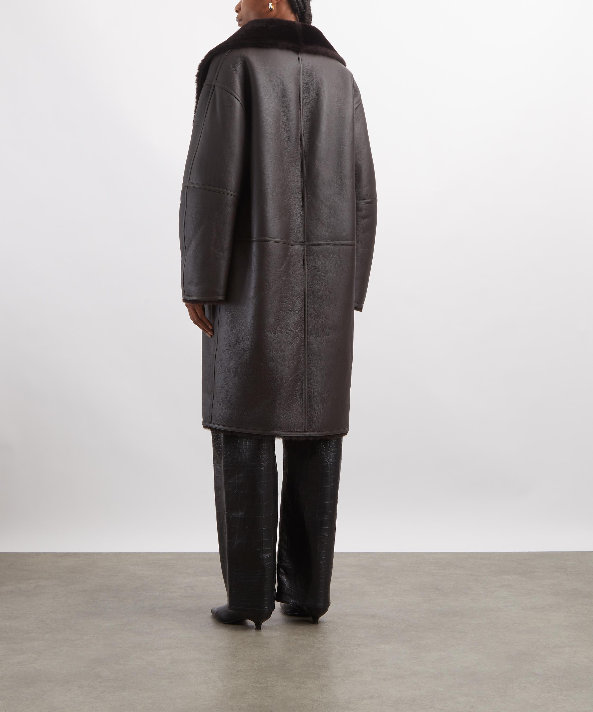 Toteme - Shearling Wrap Coat image number 3