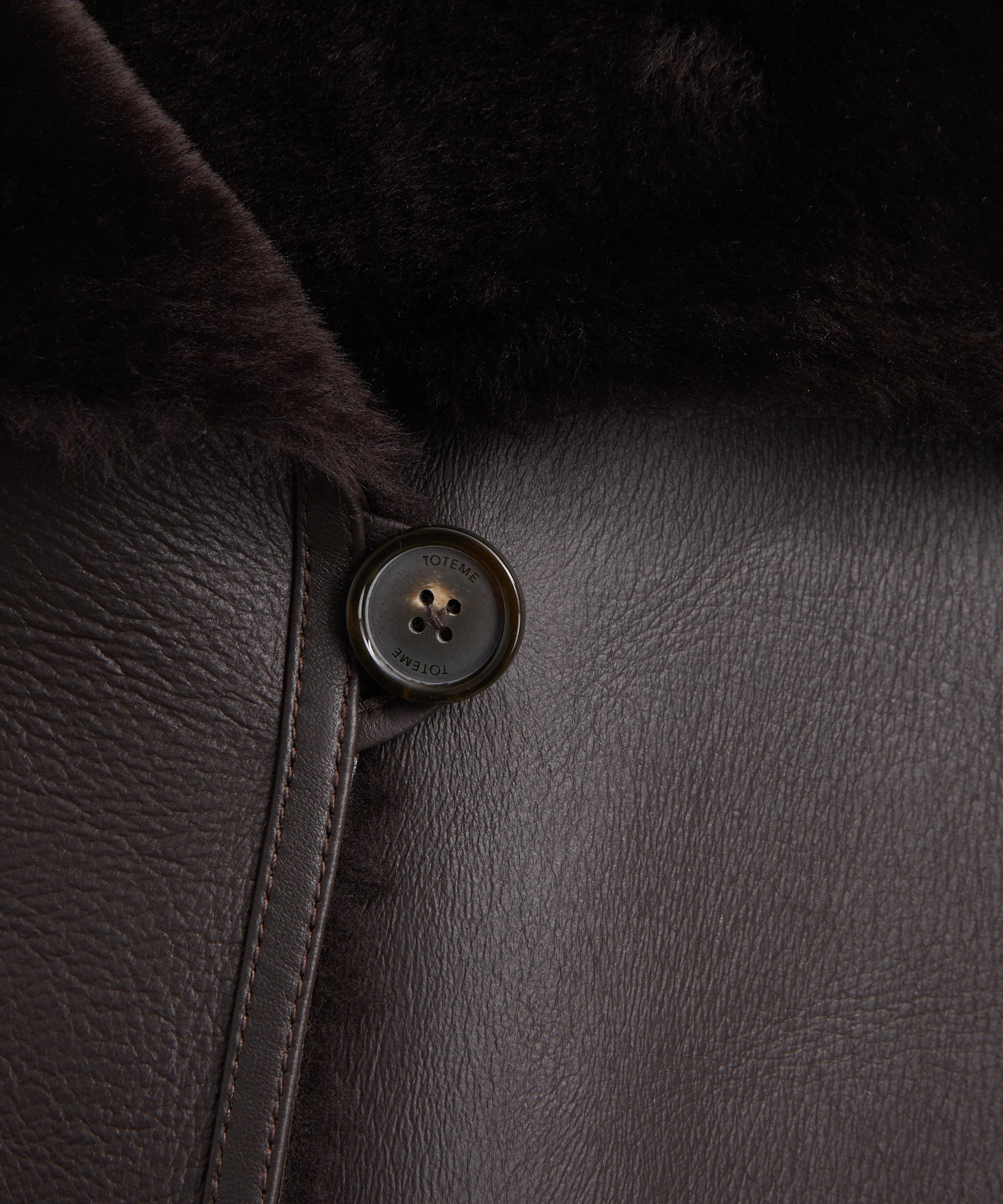 Toteme - Shearling Wrap Coat image number 4
