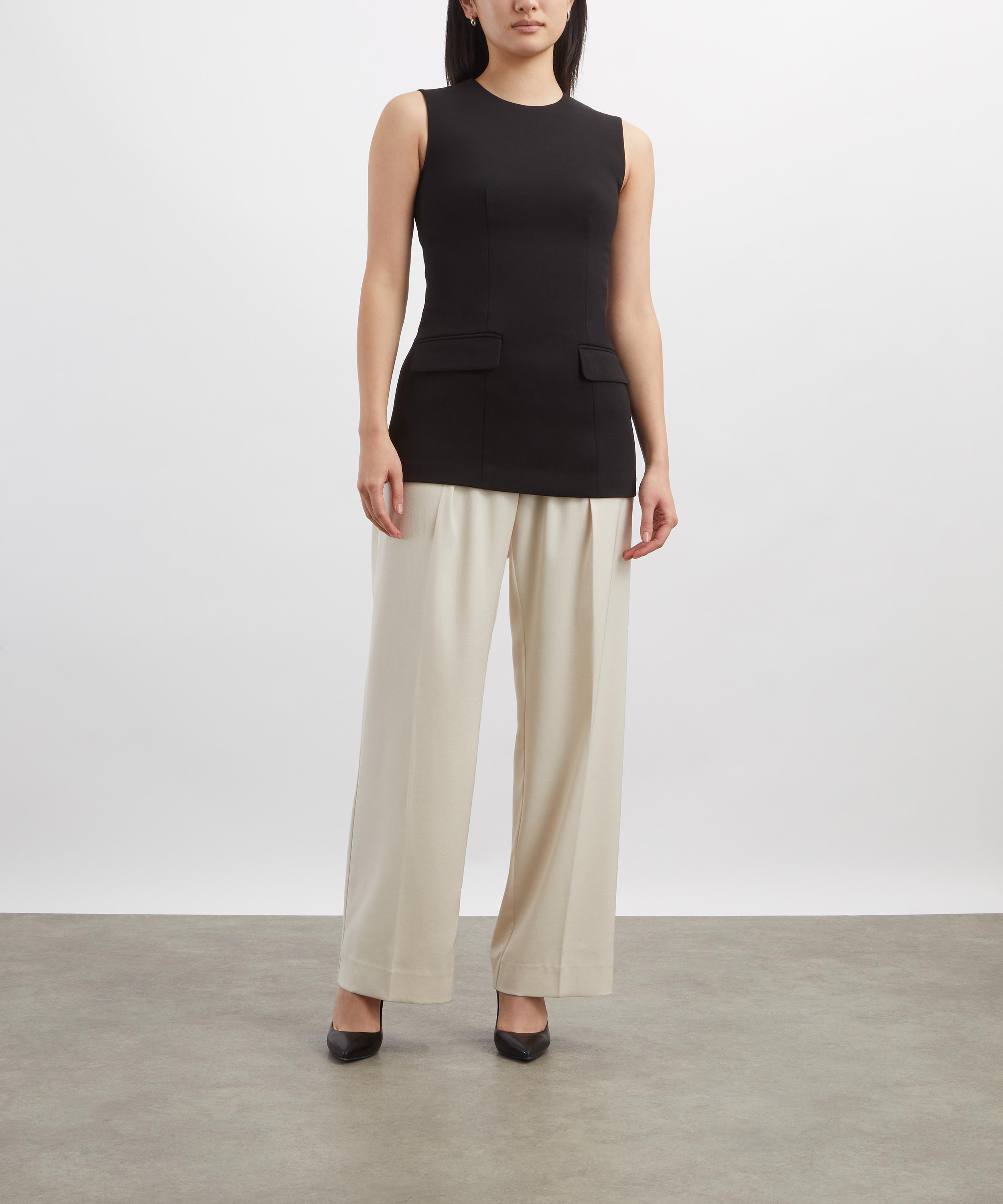 Toteme - Black Sleeveless Pocket Top image number 1