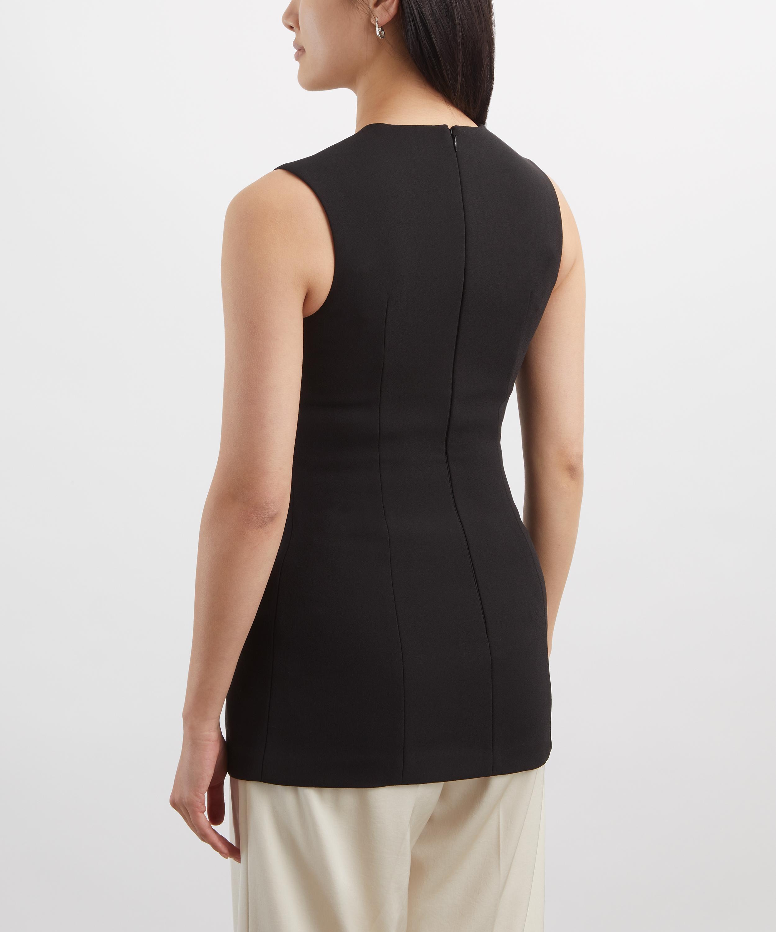 Toteme - Black Sleeveless Pocket Top image number 3