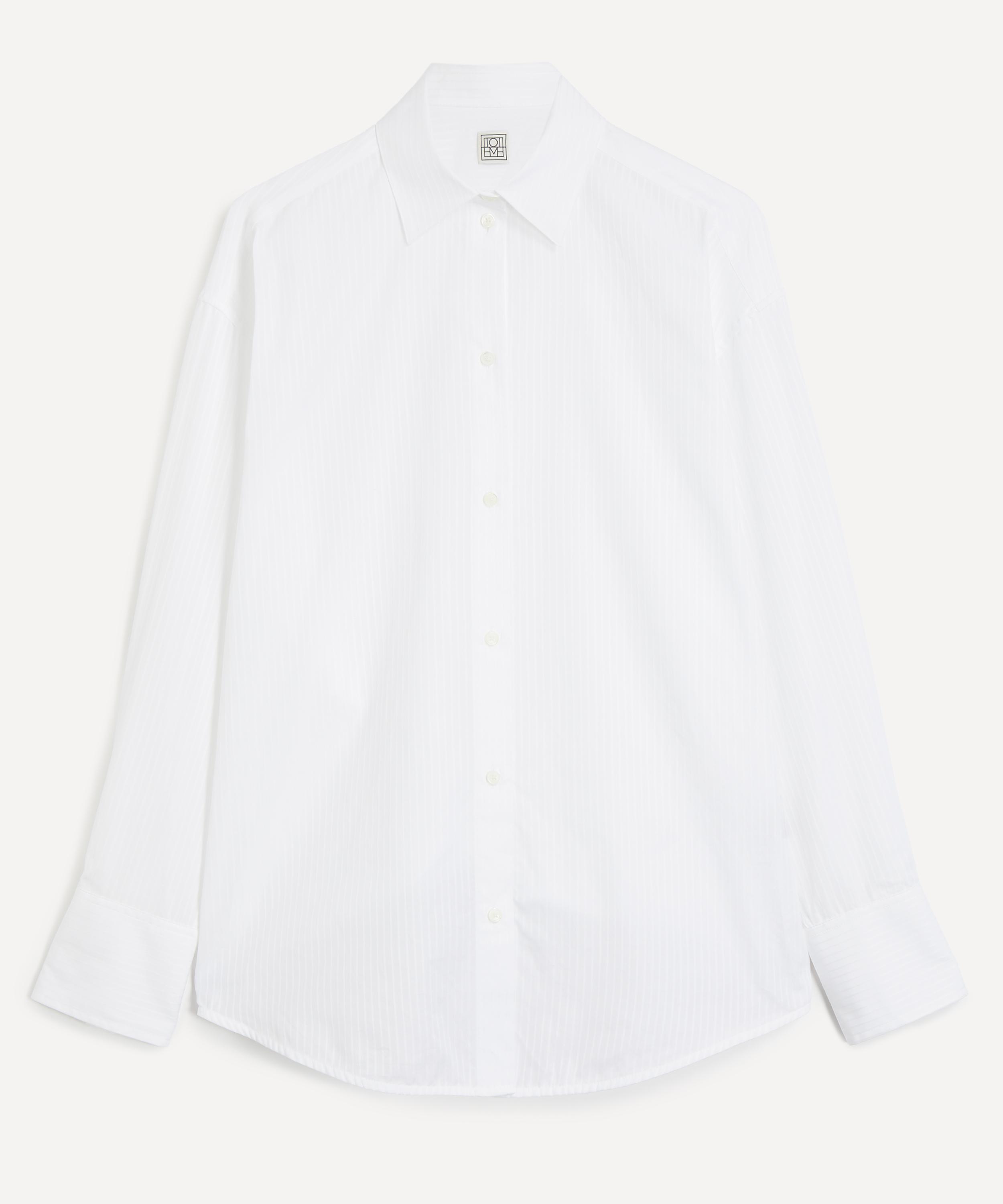 Toteme - Oversized White Stripe Shirt
