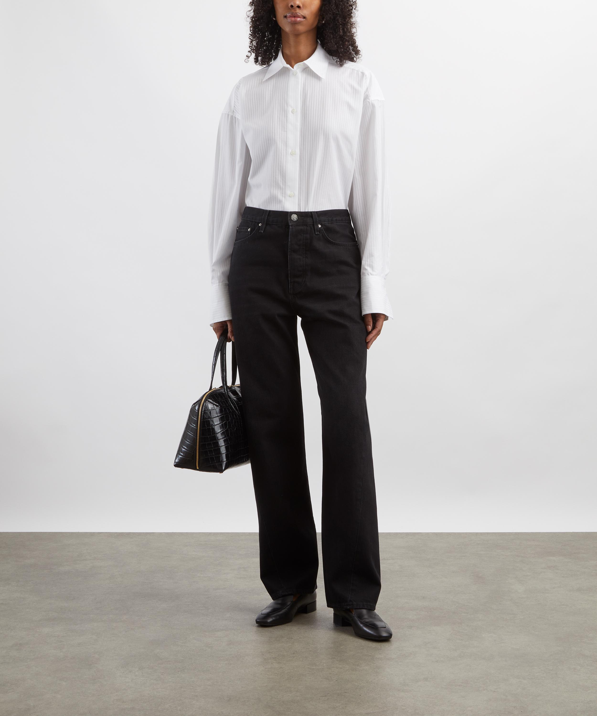 Toteme - Oversized White Stripe Shirt image number 1