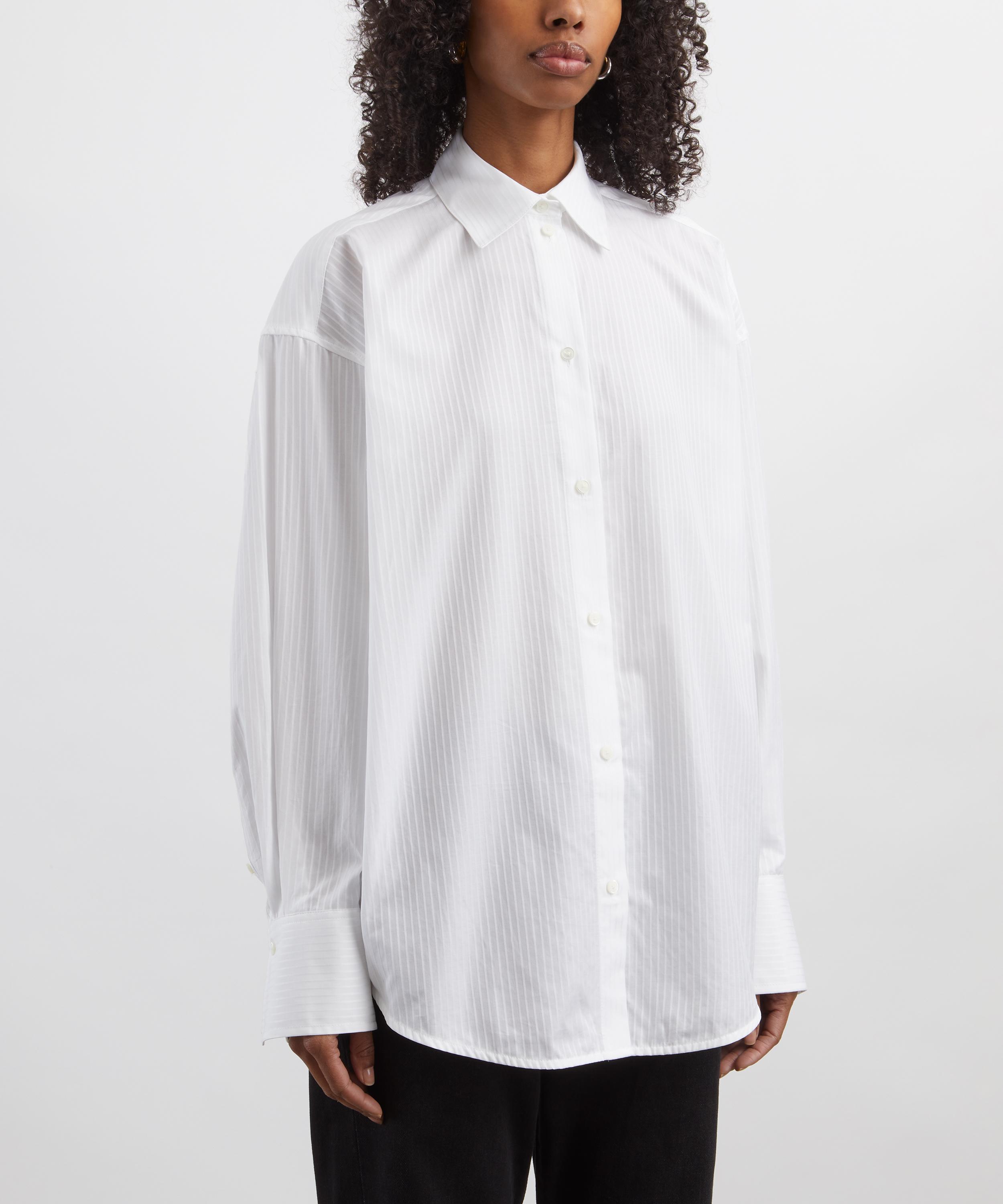 Toteme - Oversized White Stripe Shirt image number 2