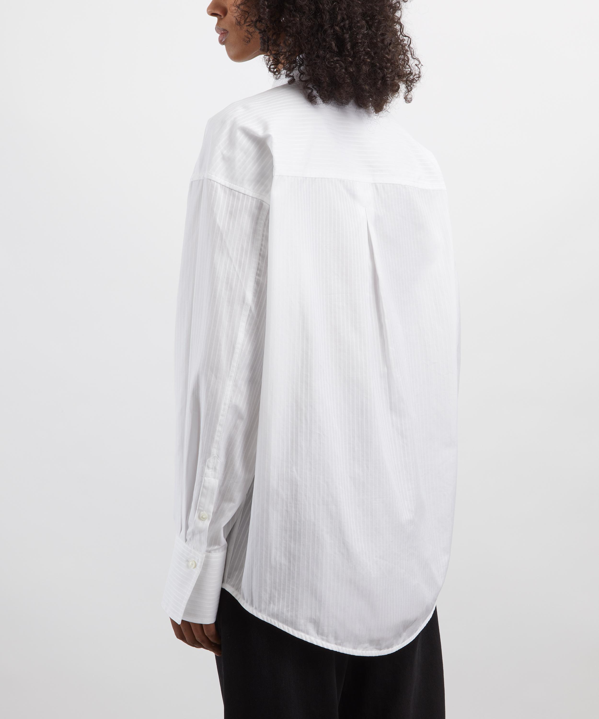 Toteme - Oversized White Stripe Shirt image number 3
