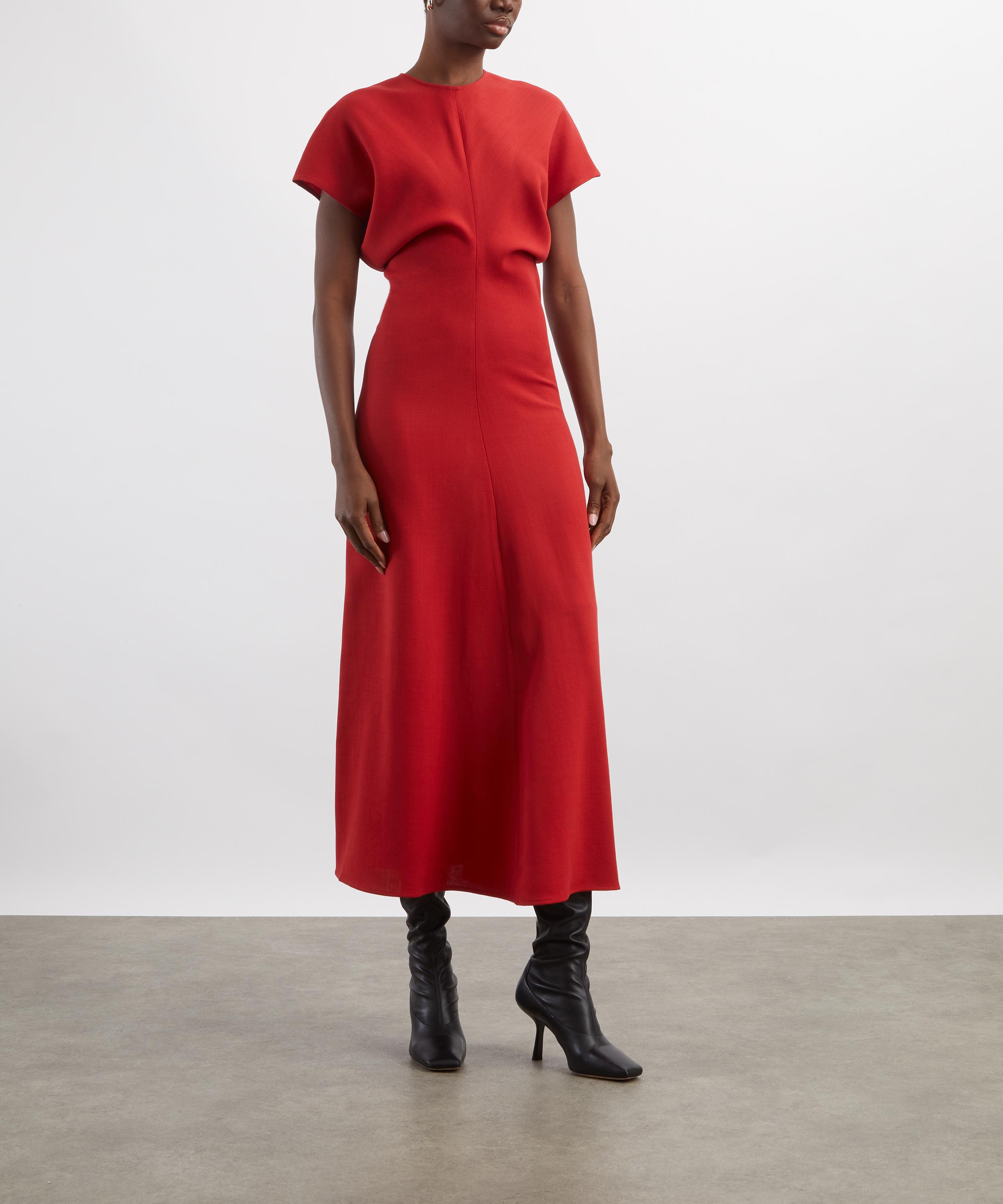 Toteme - Poppy Slouch Waist Wool Dress image number 2