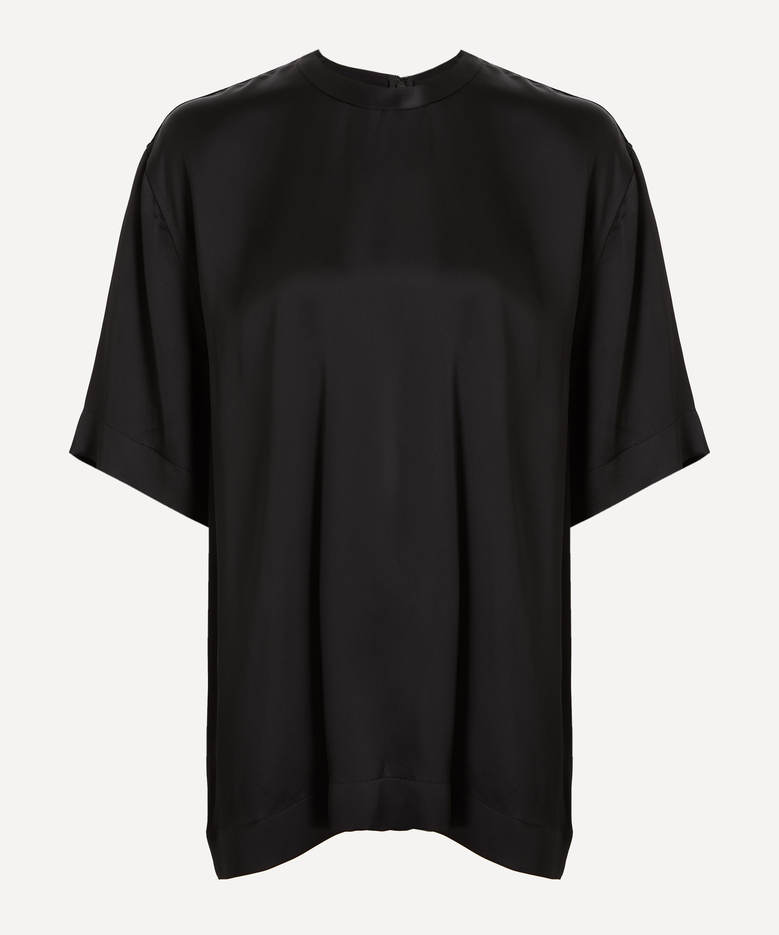 Toteme - Black Satin Shirt