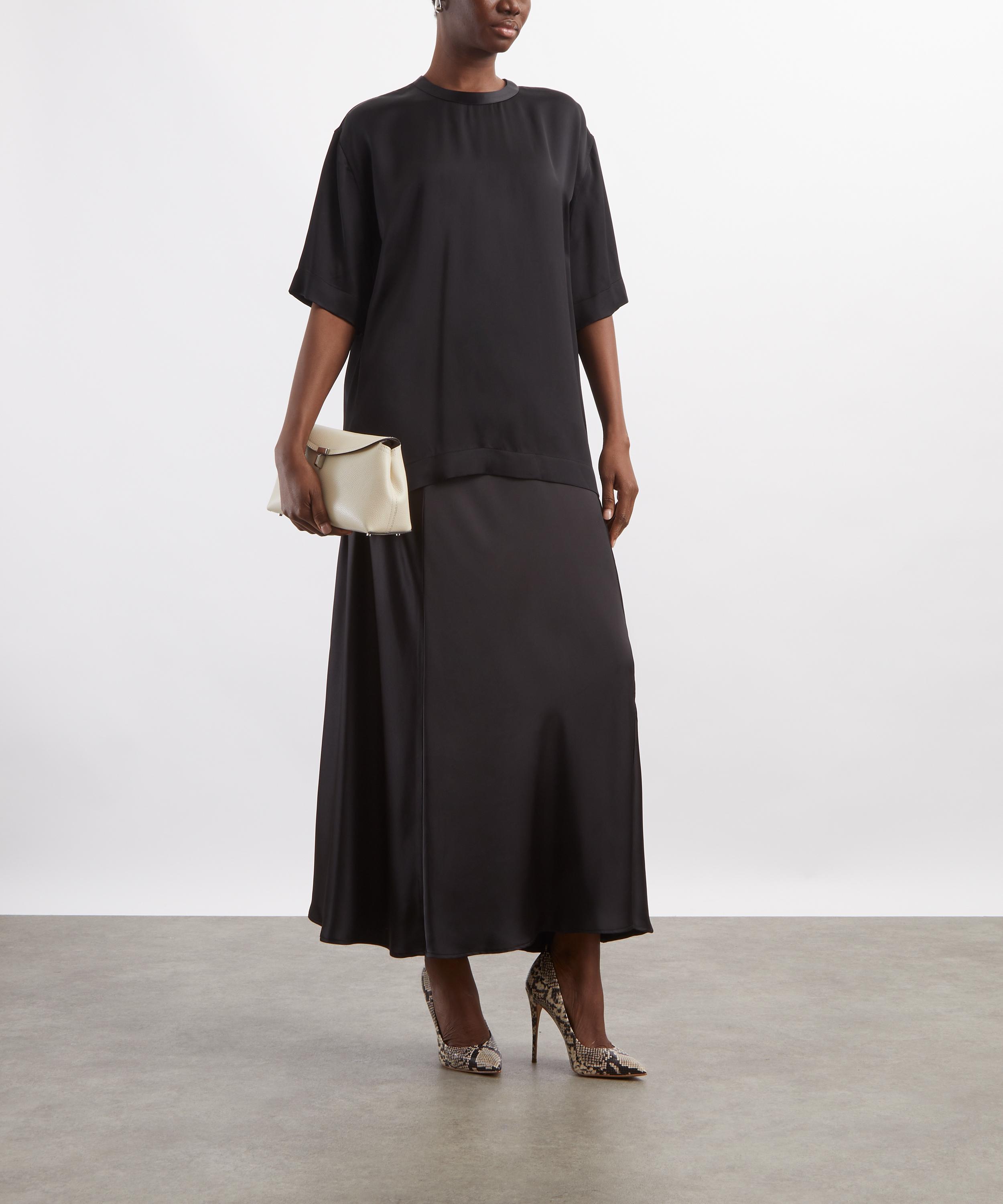 Toteme - Black Satin Shirt image number 1