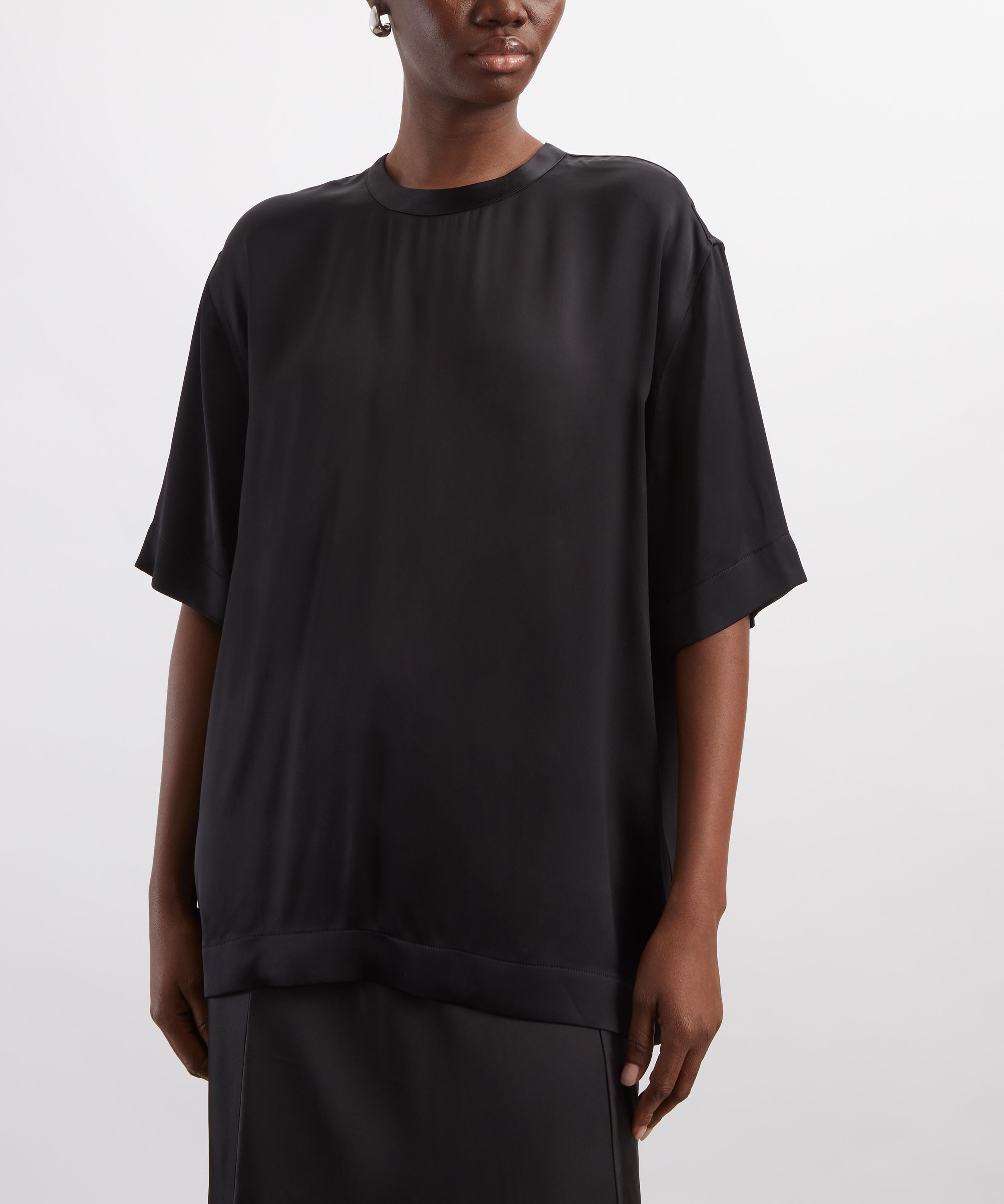 Toteme - Black Satin Shirt image number 2