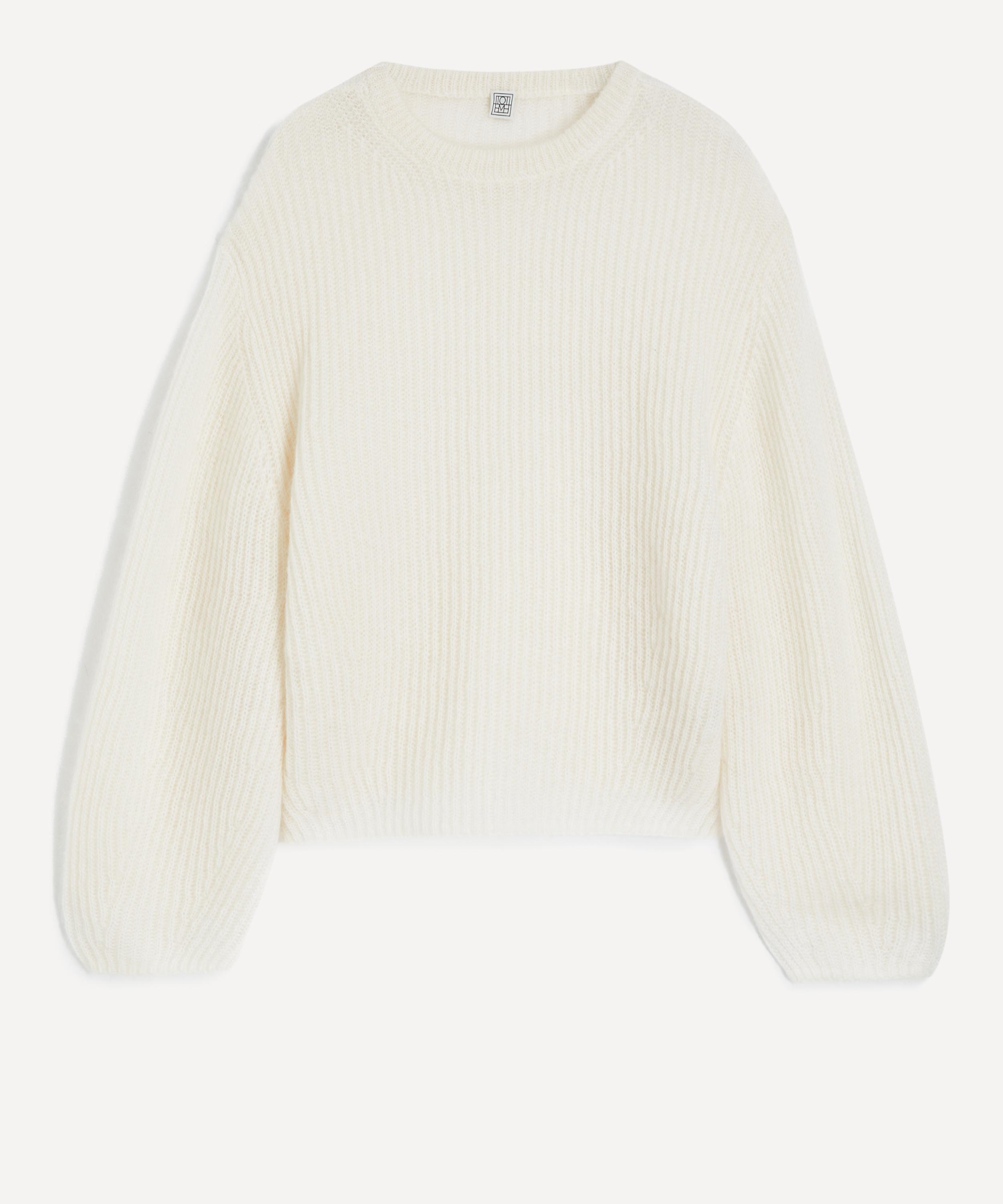 Toteme - Ecru Mohair-Blend Rib-Knit Jumper