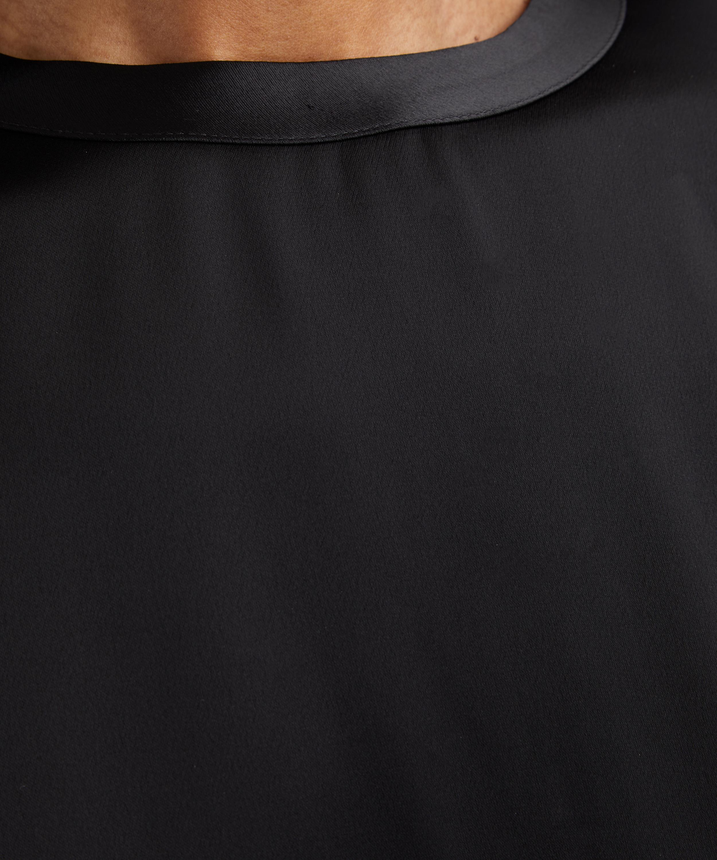 Toteme - Black Boxy Satin Top image number 4