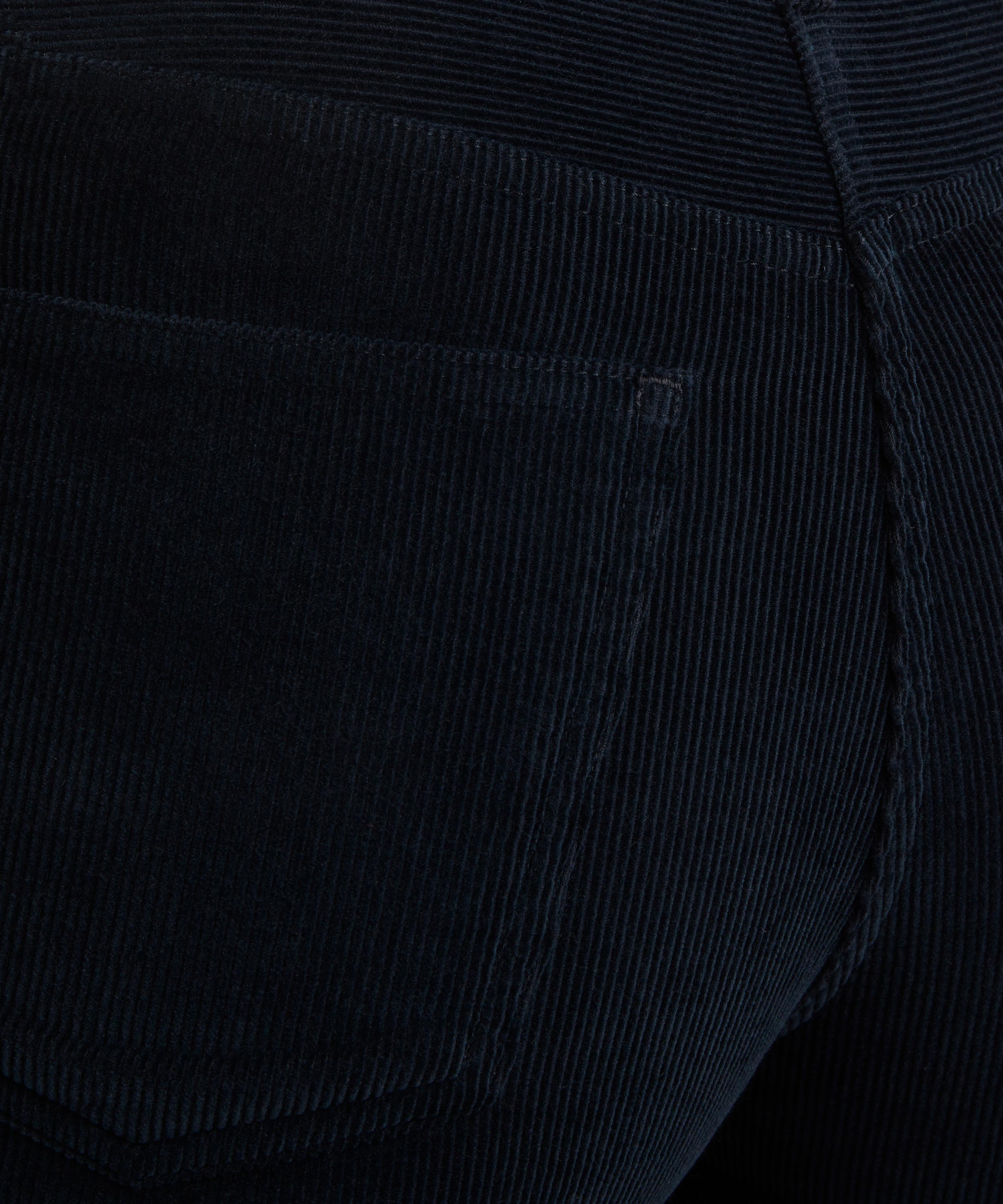 Toteme - Navy Straight Cord Trousers image number 4