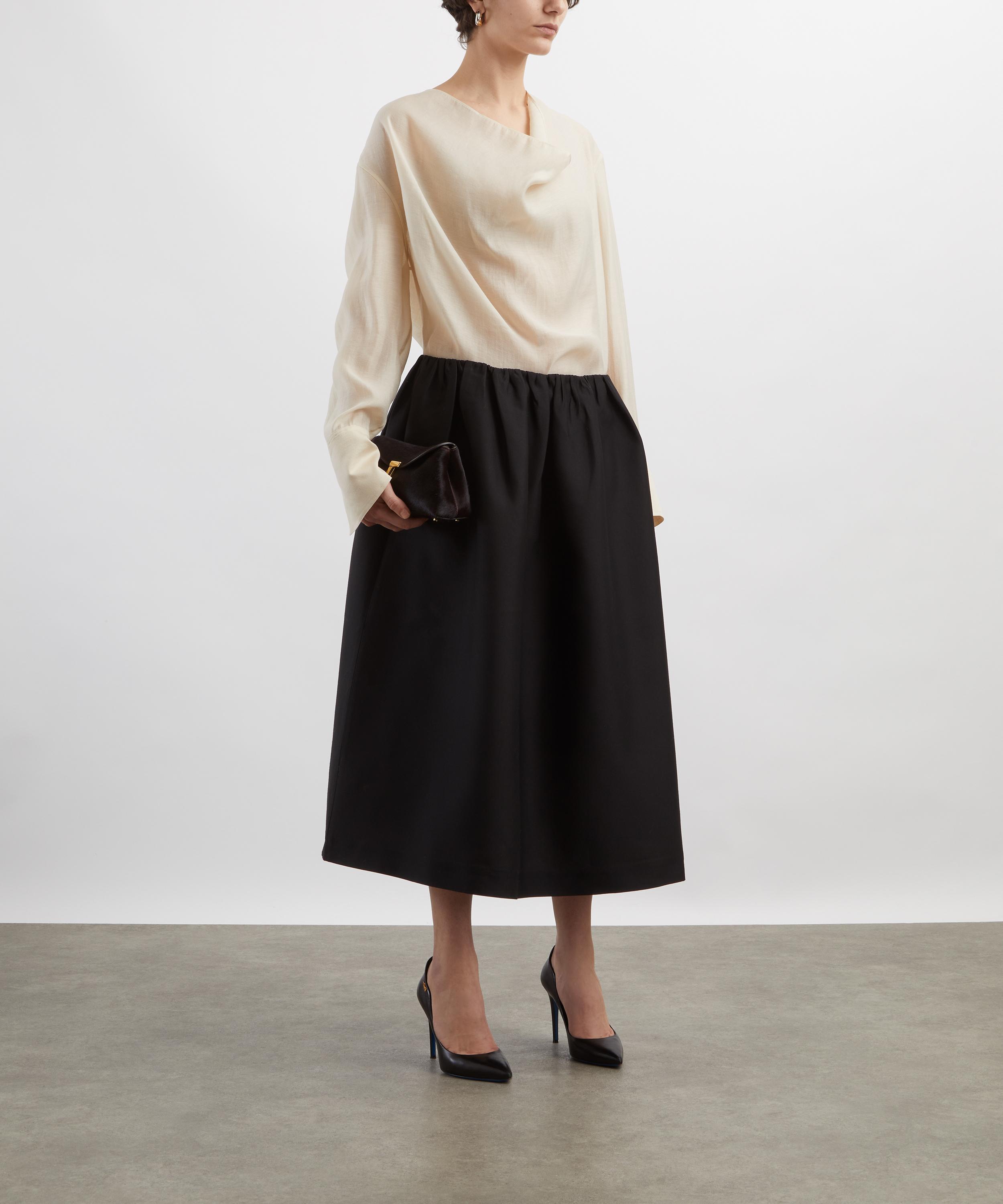 Toteme - Black Gathered Evening Skirt image number 1