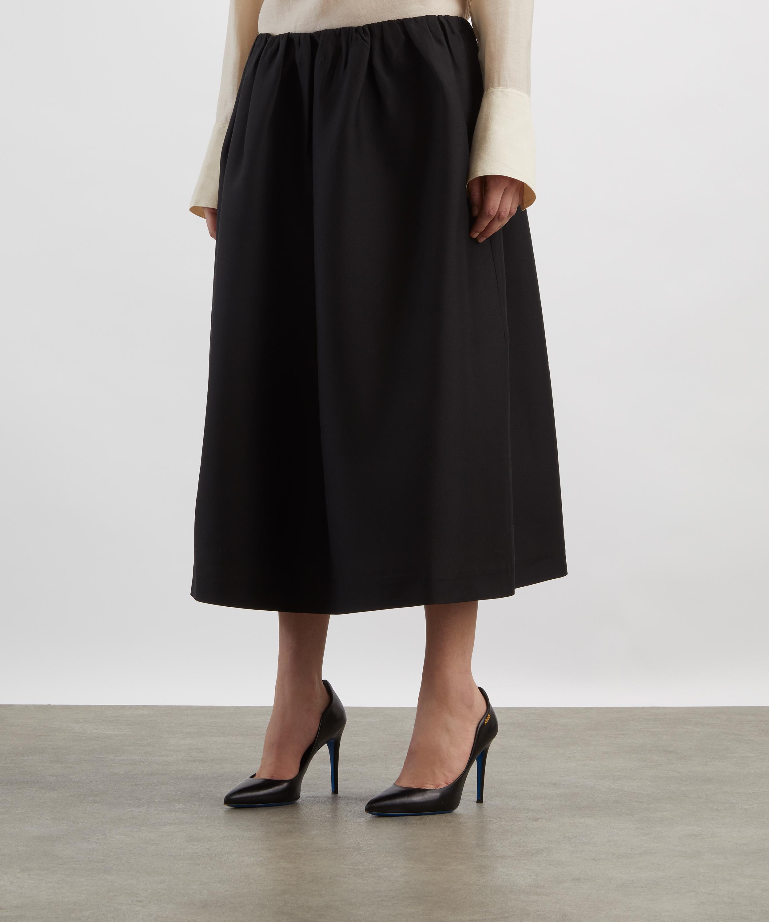 Toteme - Black Gathered Evening Skirt image number 2