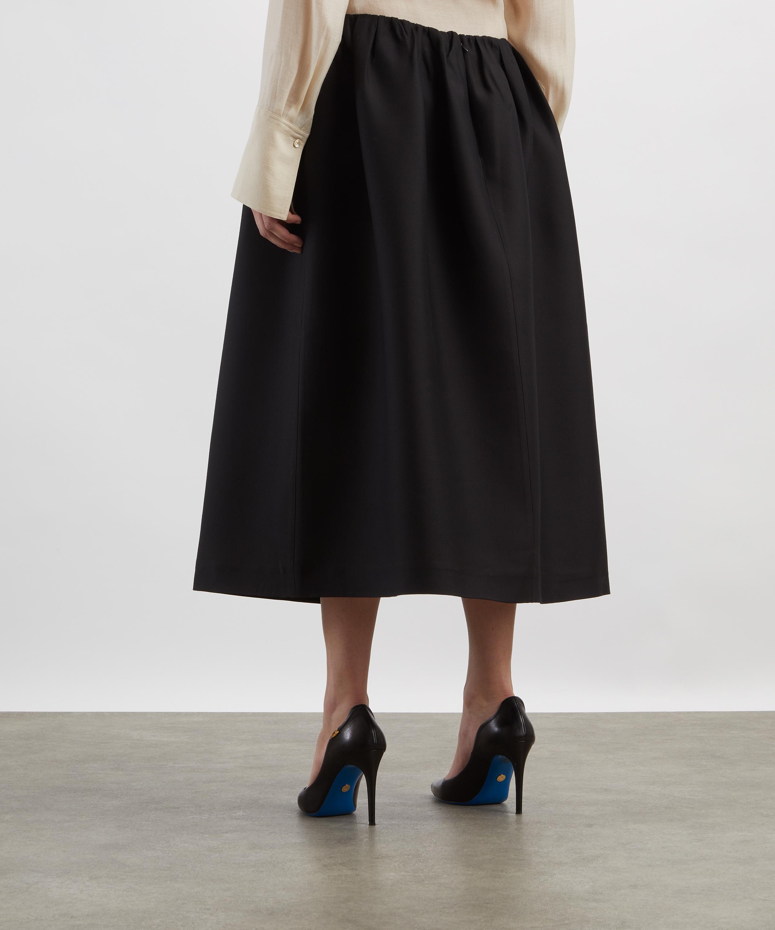 Toteme - Black Gathered Evening Skirt image number 3