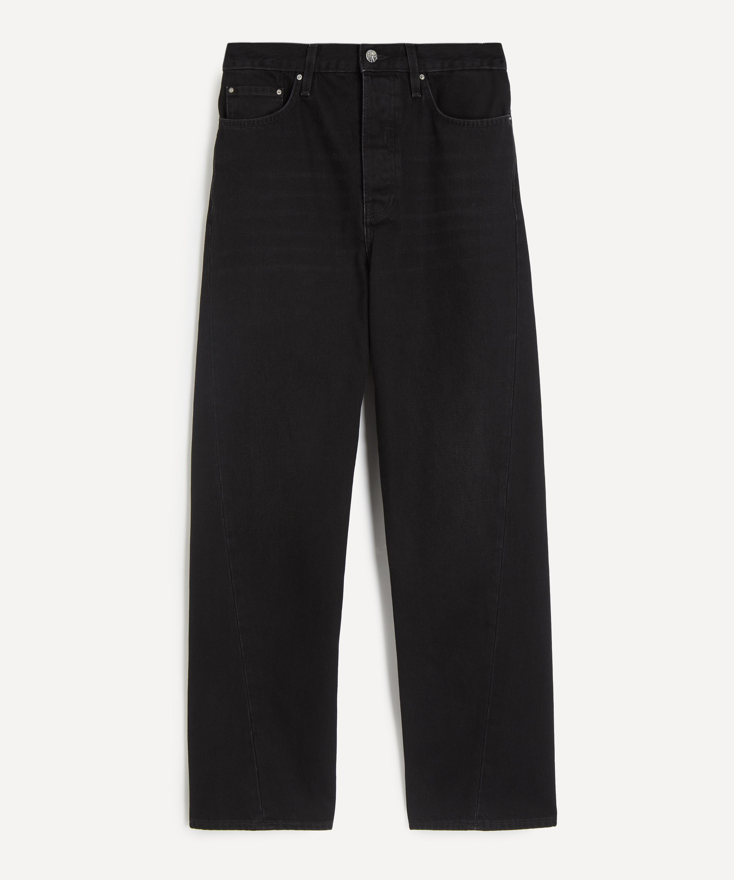Toteme - Twisted Seam Denim Jeans in Washed Black