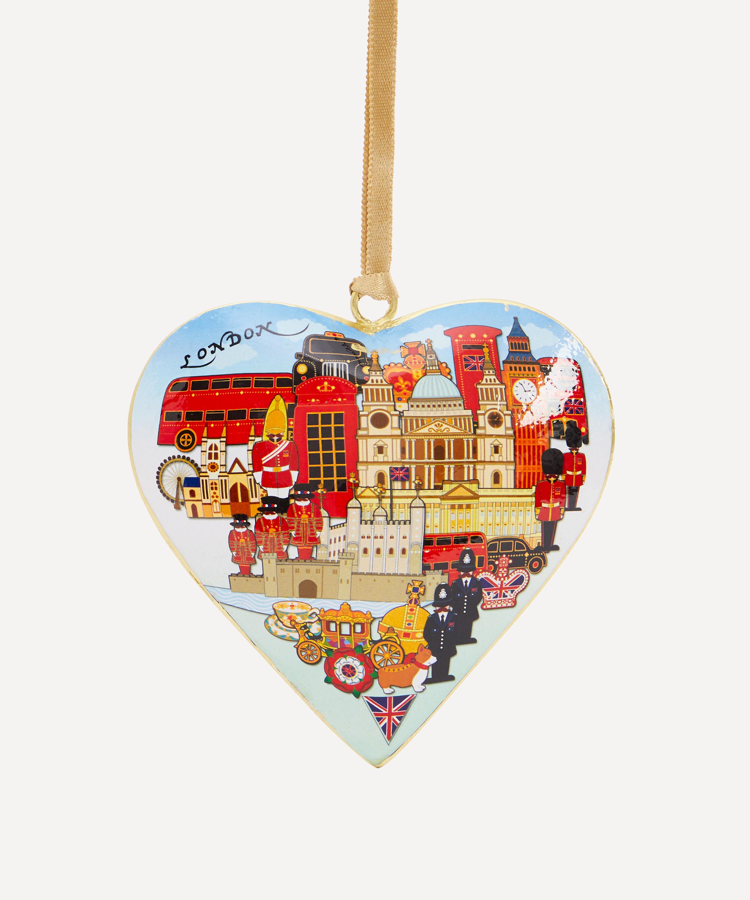Christmas - London Landmarks Heart Ornament image number 0