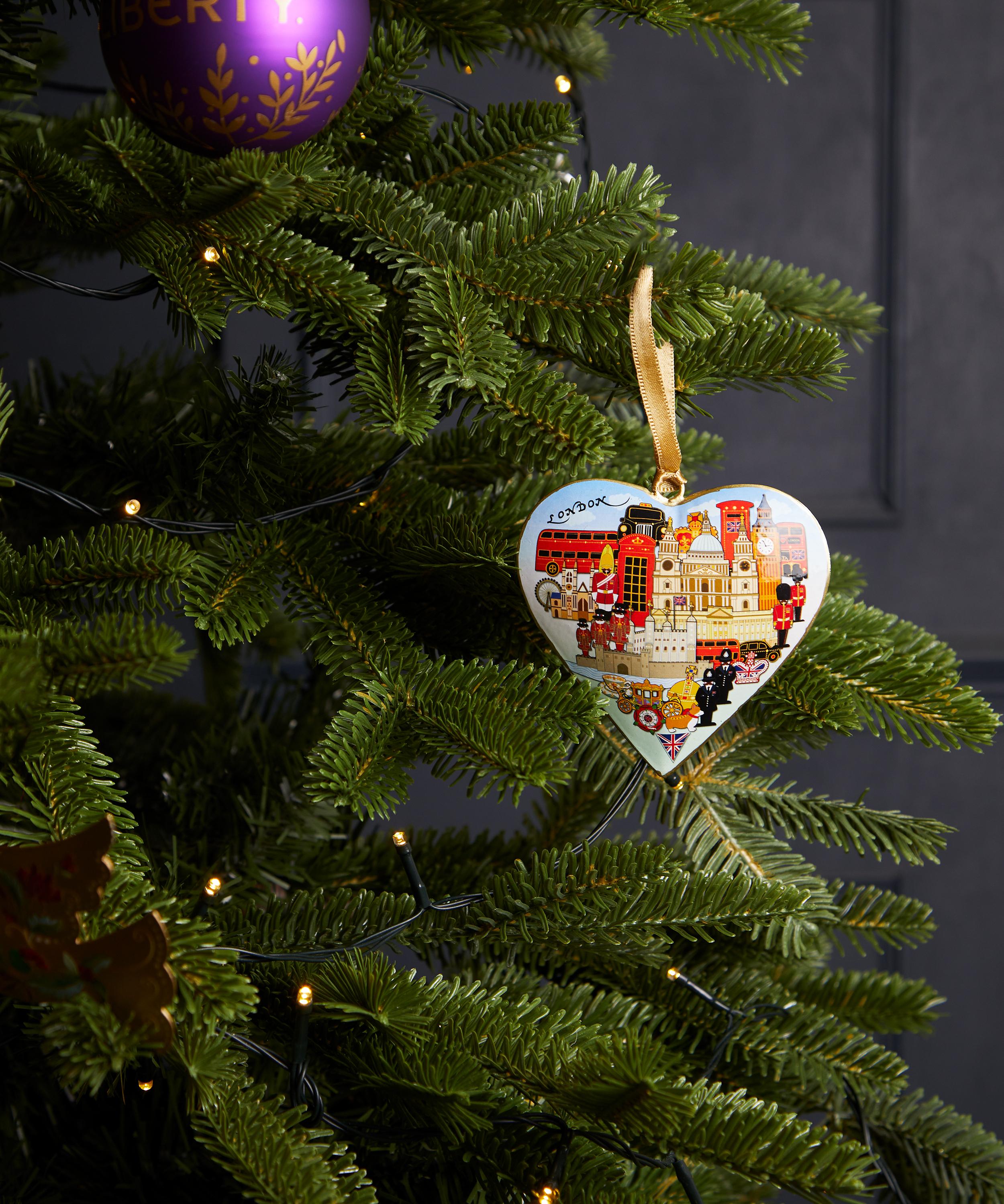 Christmas - London Landmarks Heart Ornament image number 0