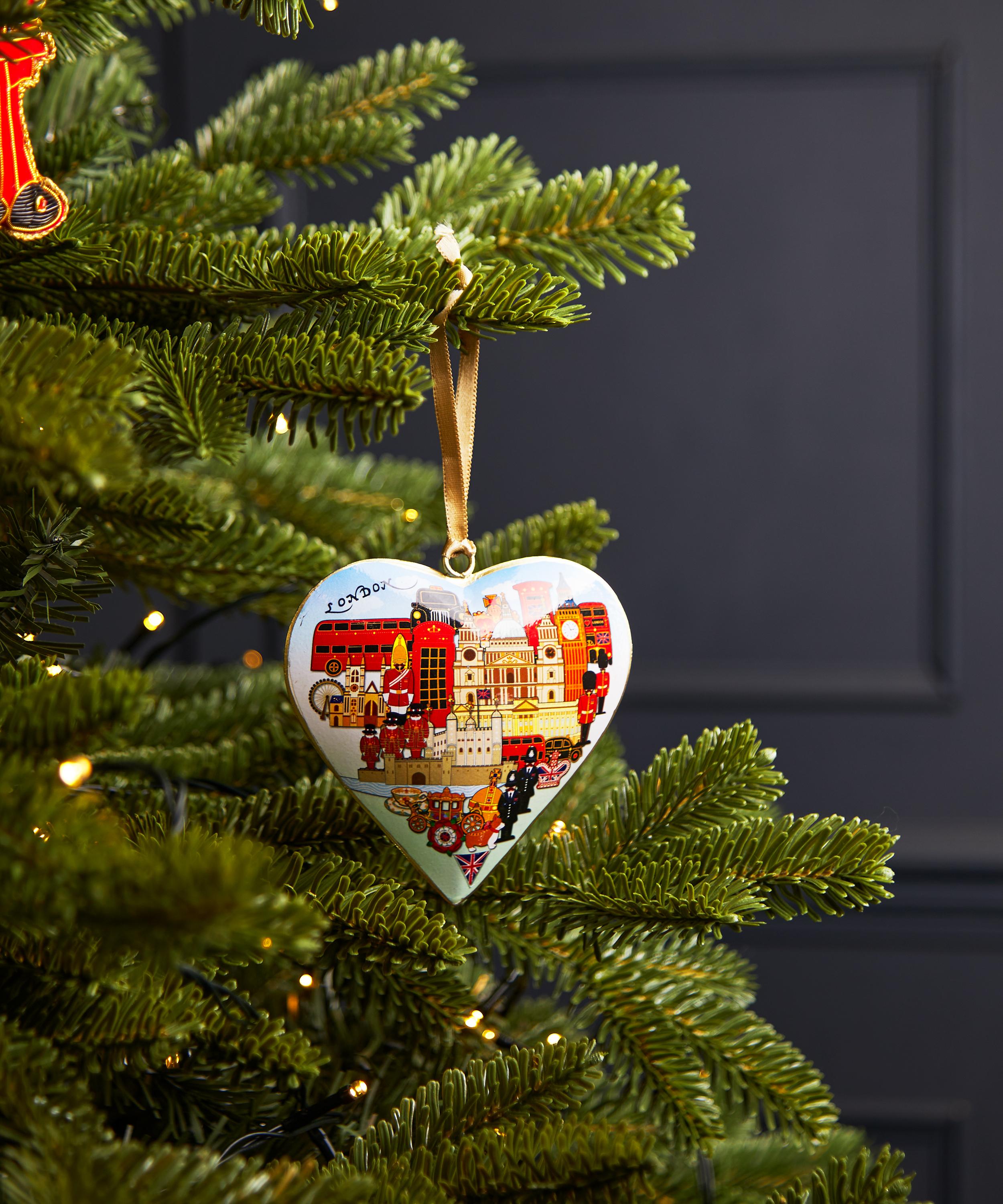 Christmas - London Landmarks Heart Ornament image number 2