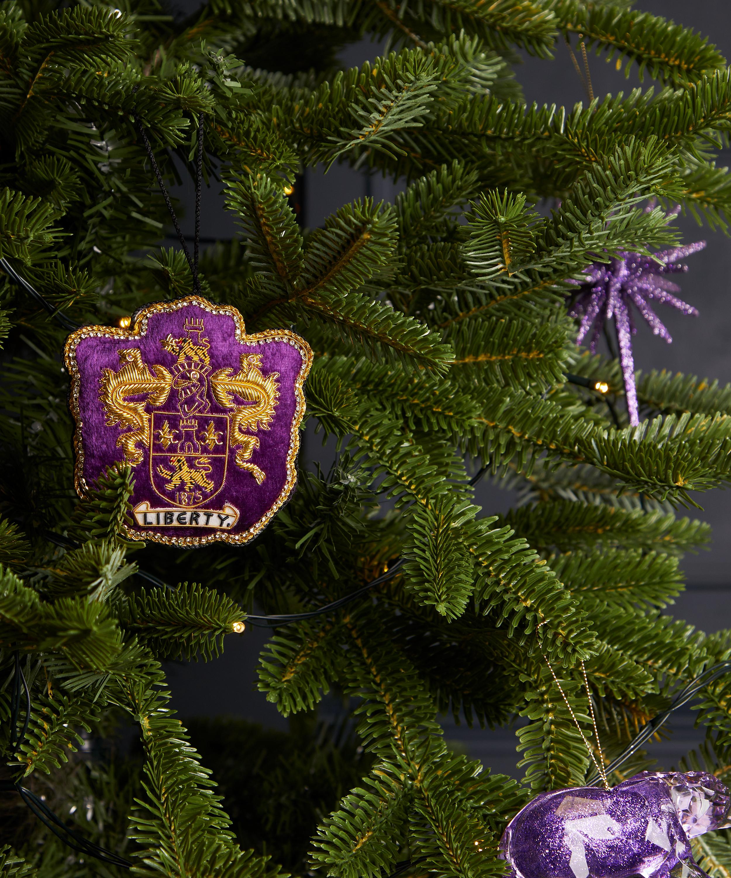 Christmas - Liberty Coat of Arms Velvet Ornament image number 1