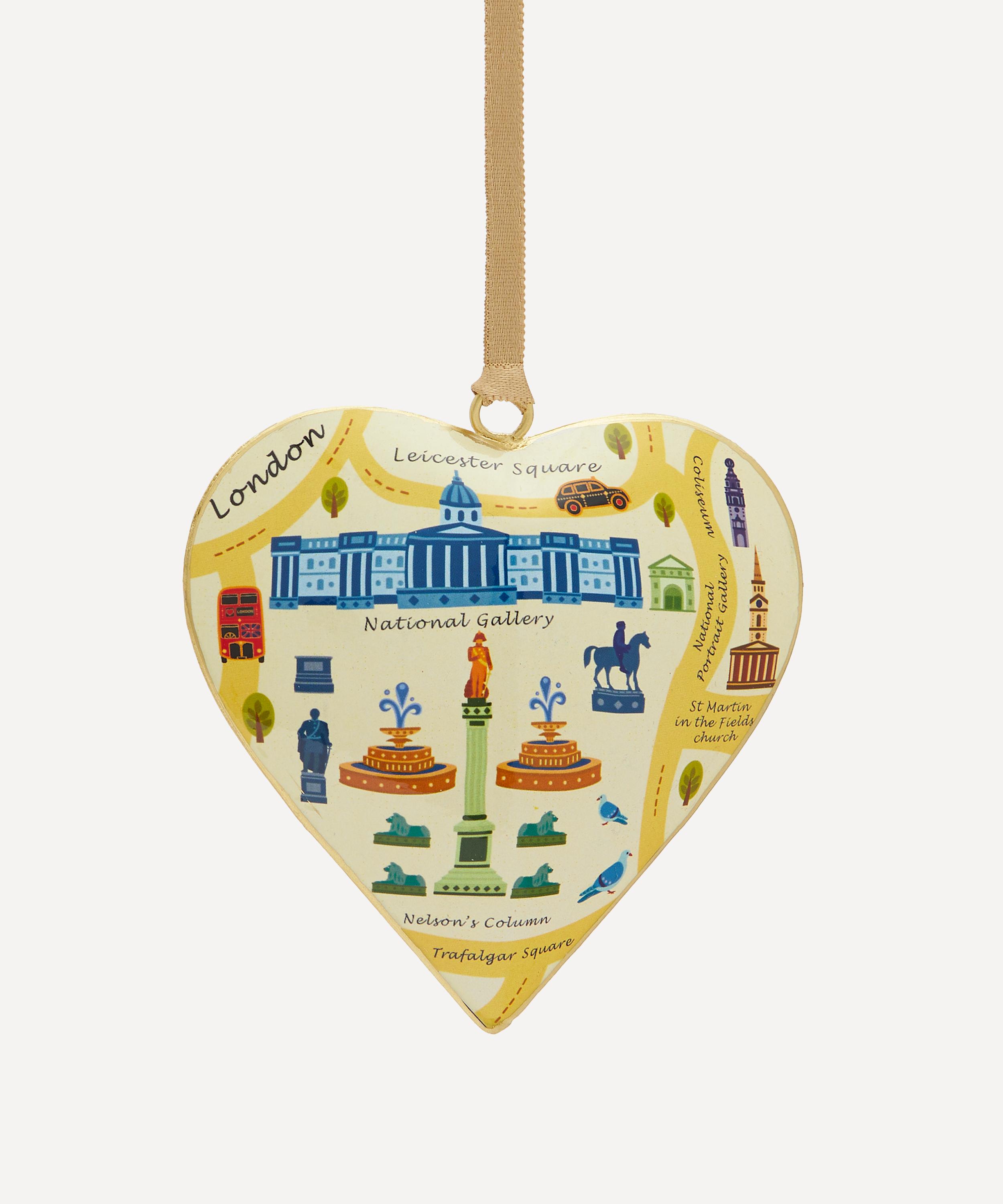 Christmas - Trafalgar Square Heart Ornament image number 0