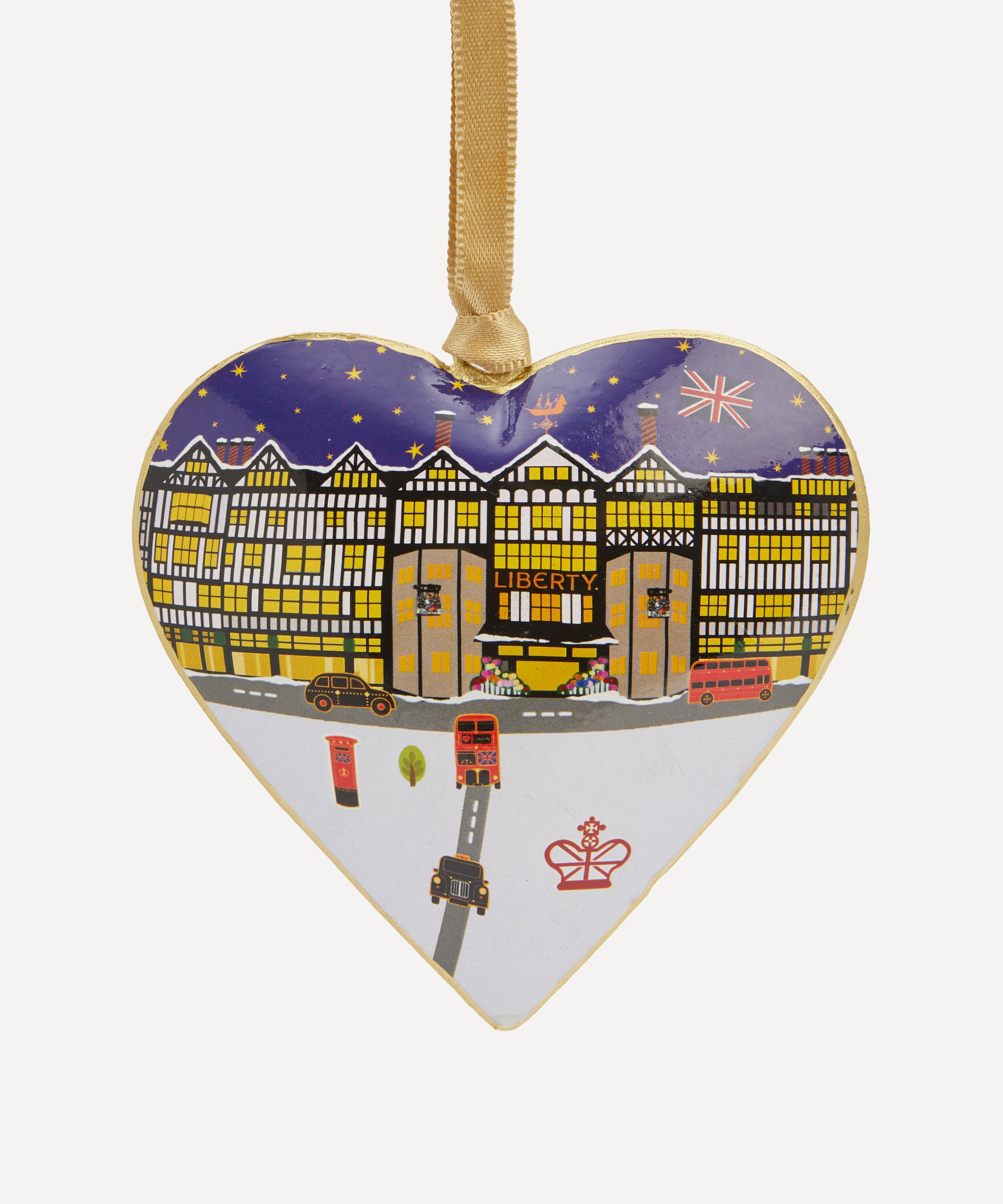 Christmas - Liberty Building Heart Ornament image number 0