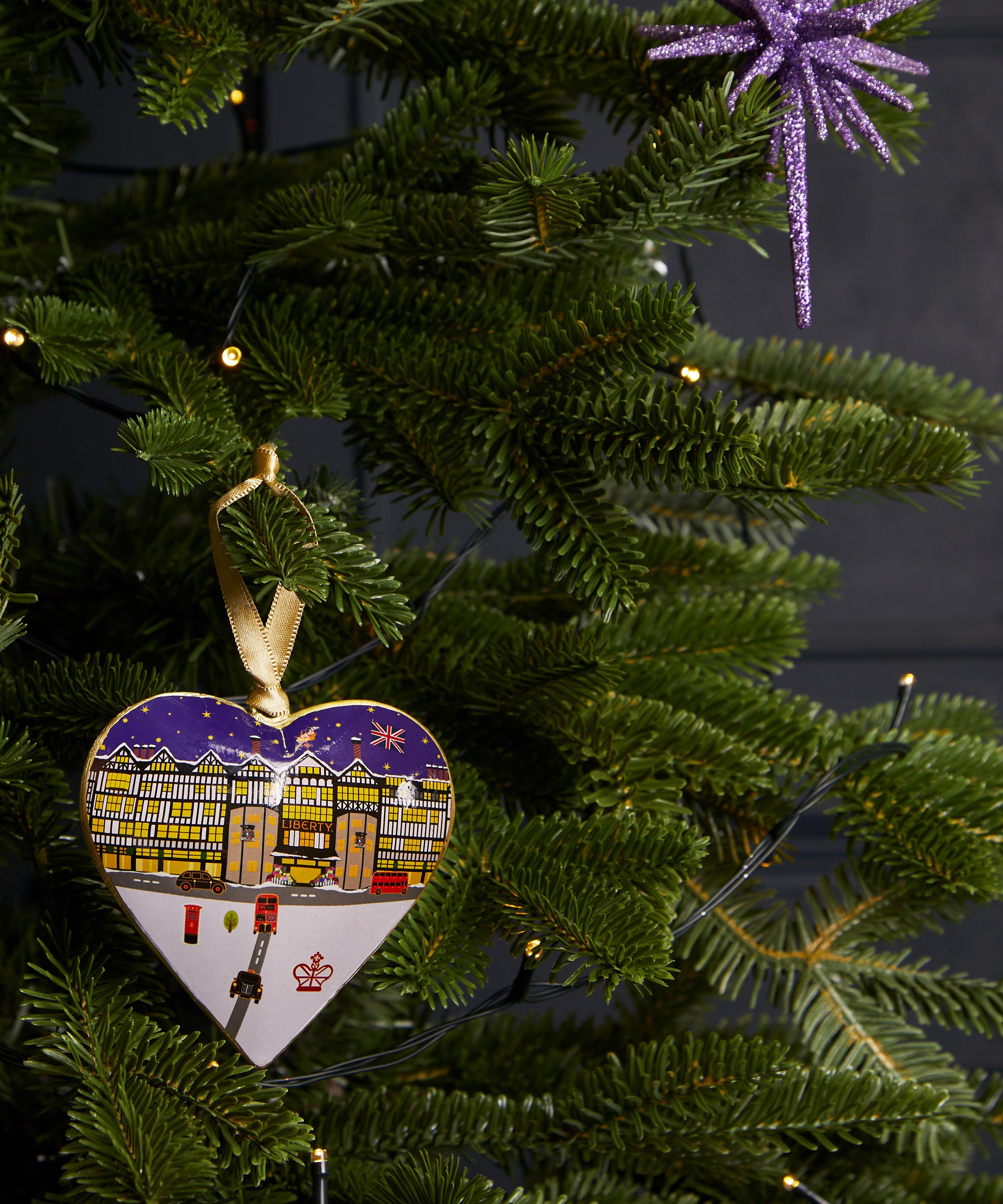 Christmas - Liberty Building Heart Ornament image number 1