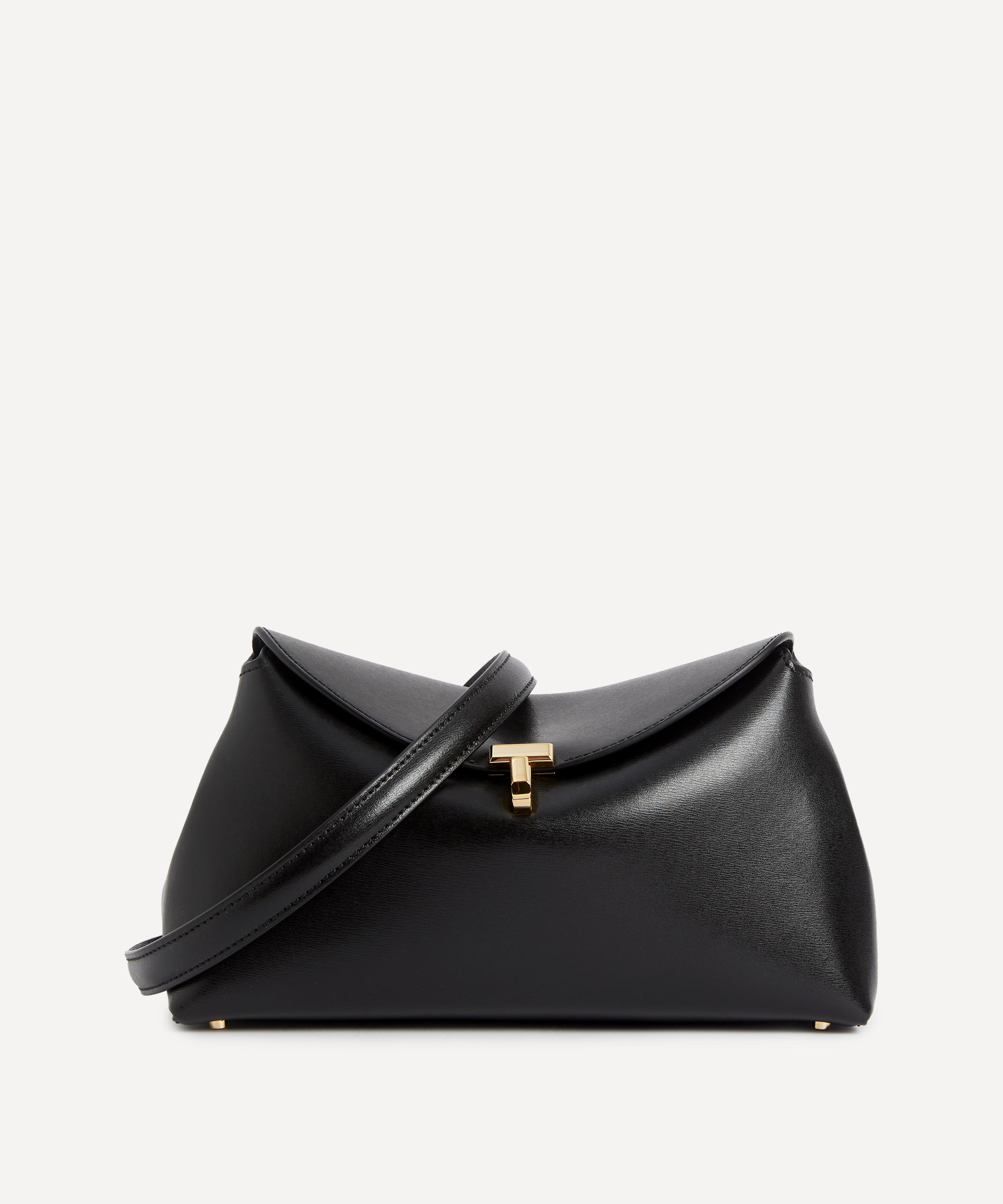 Toteme - T-Lock Leather Clutch Bag