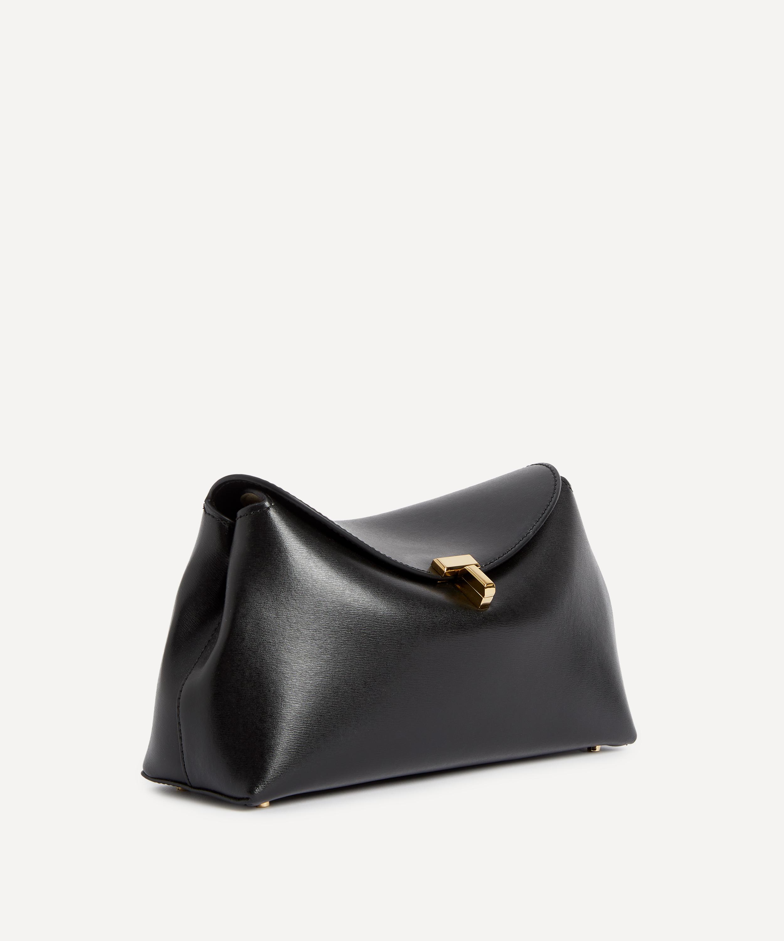 Toteme - T-Lock Leather Clutch Bag image number 2