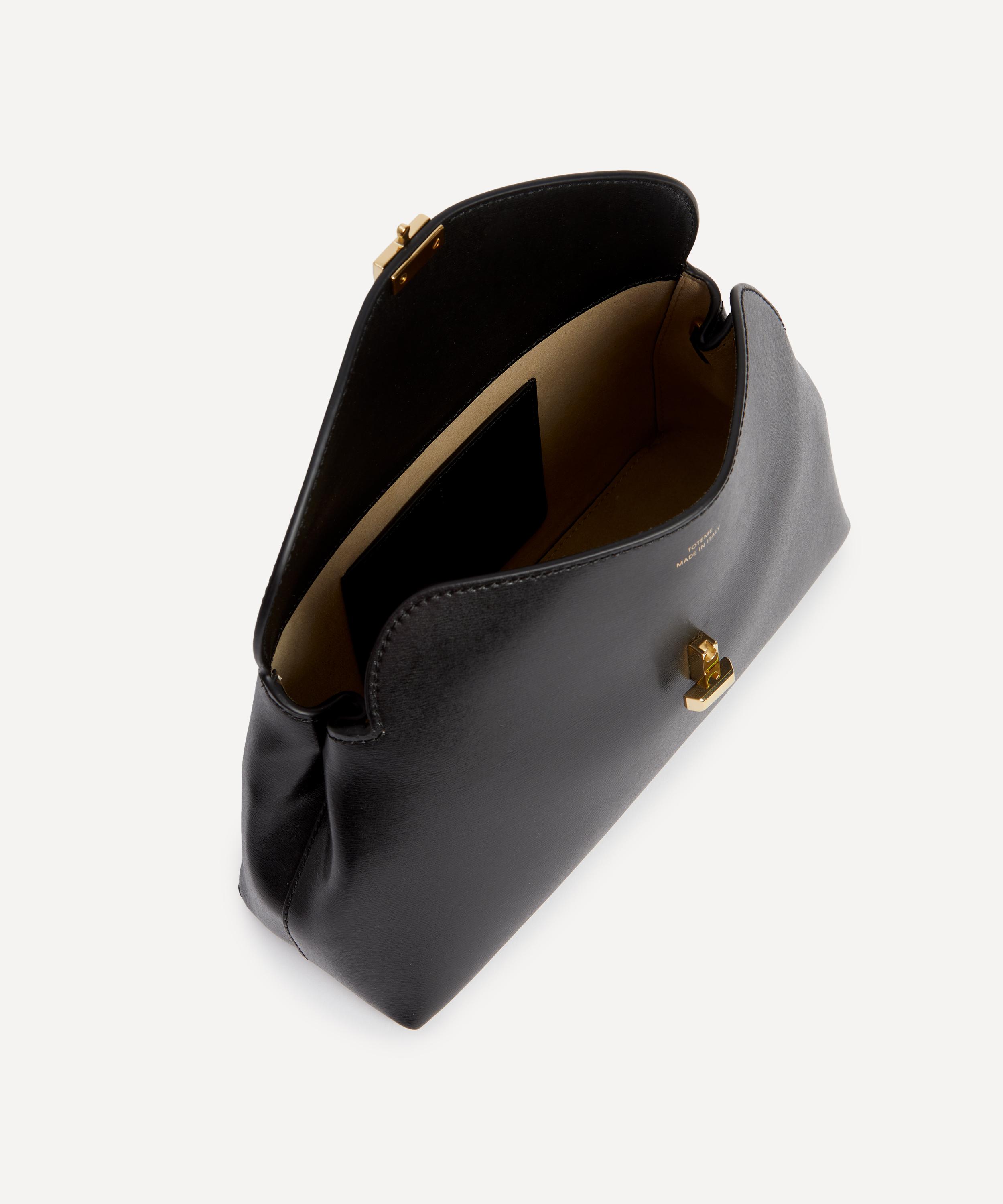 Toteme - T-Lock Leather Clutch Bag image number 5