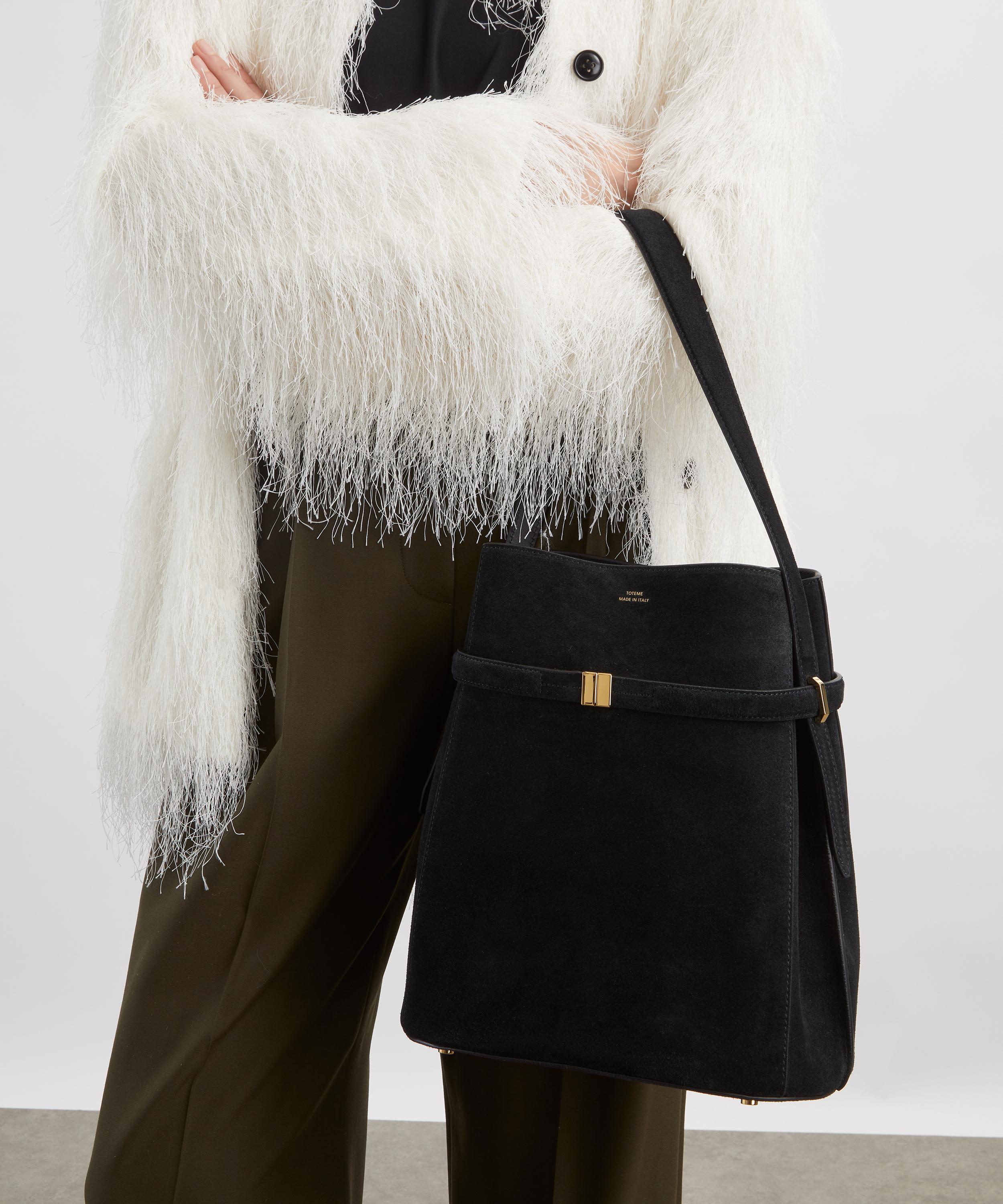 Toteme - Belted Suede Bucket Bag image number 1