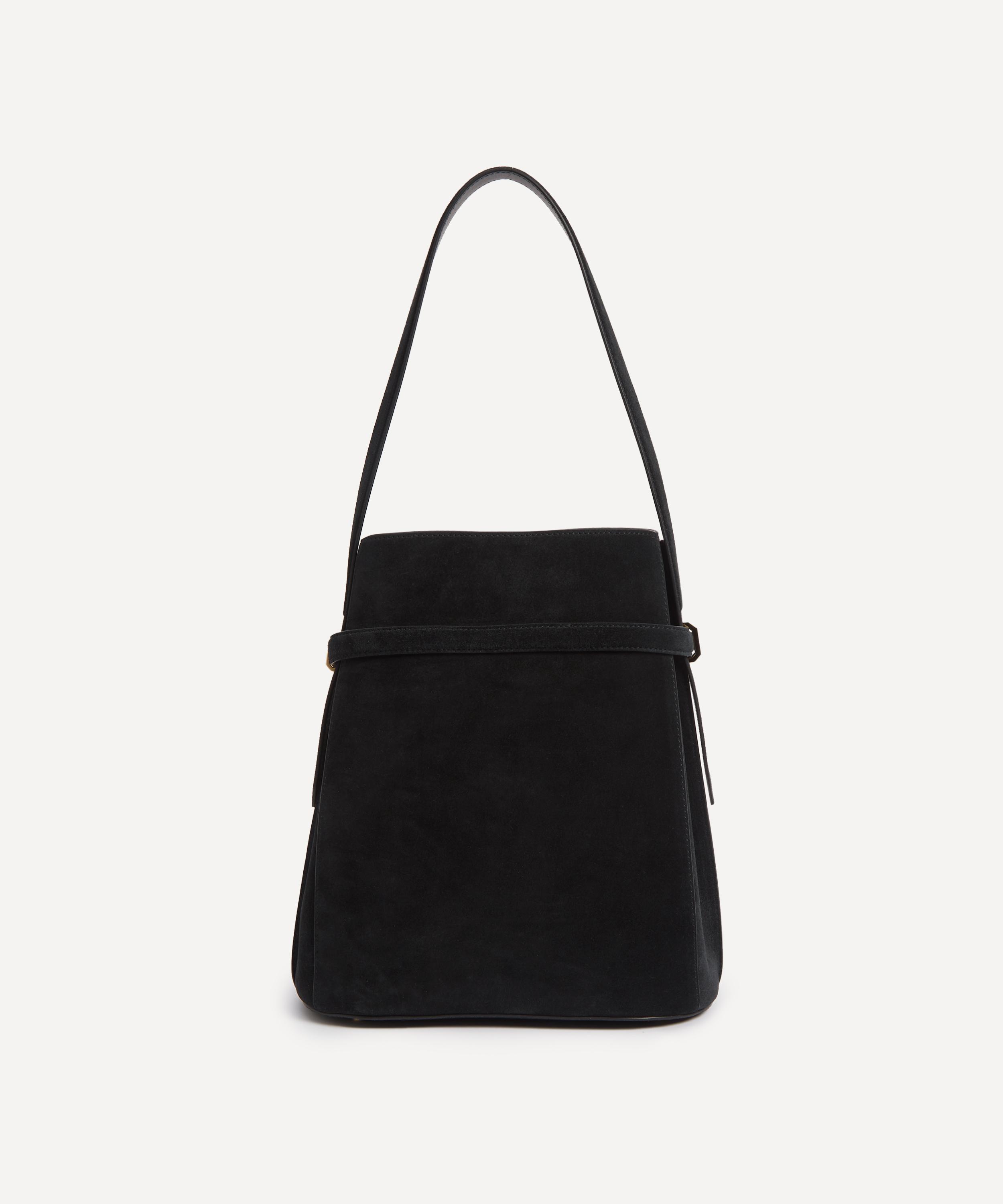 Toteme - Belted Suede Bucket Bag image number 3