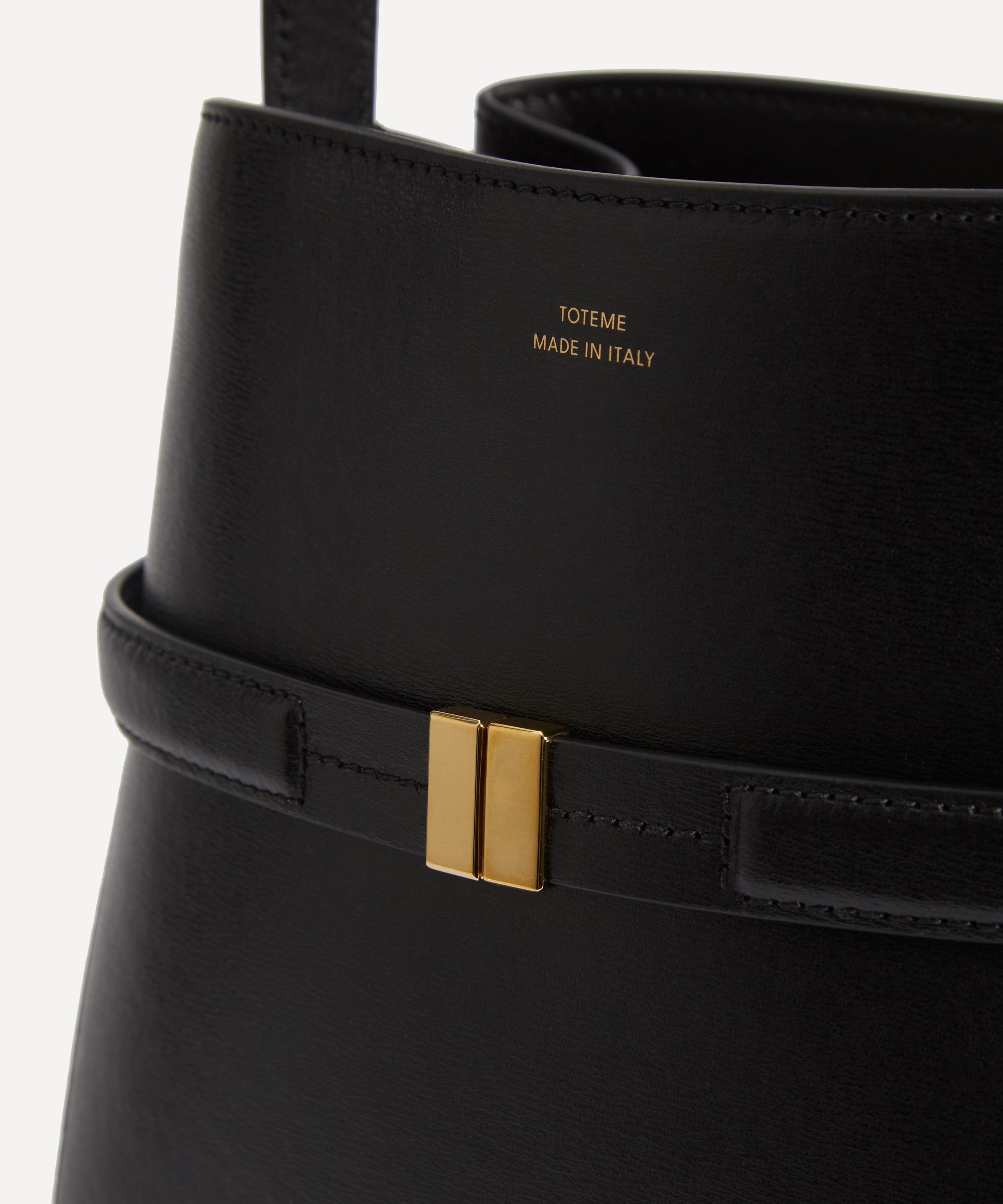 Toteme - Belted Leather Bucket Bag image number 4