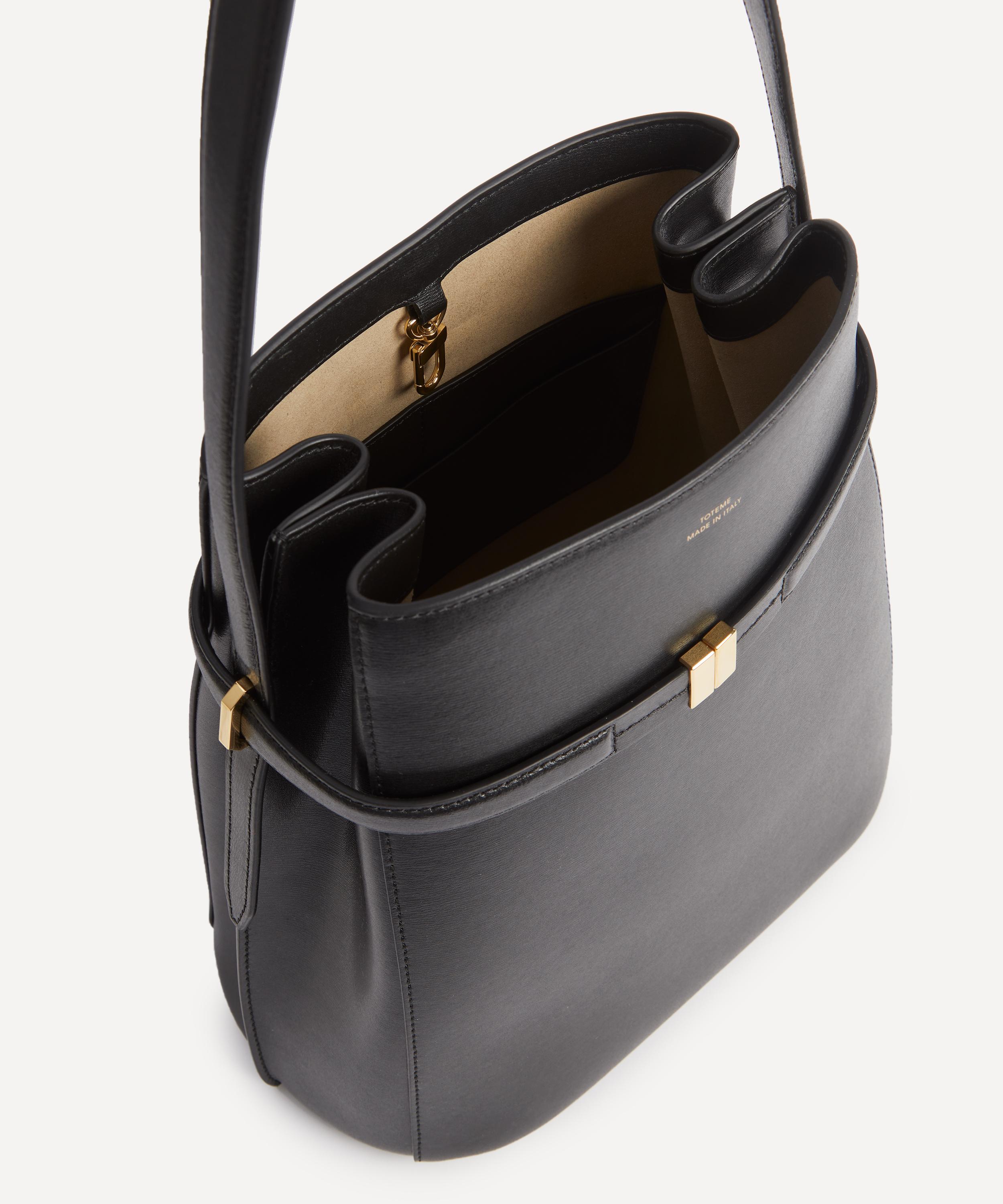 Toteme - Belted Leather Bucket Bag image number 5