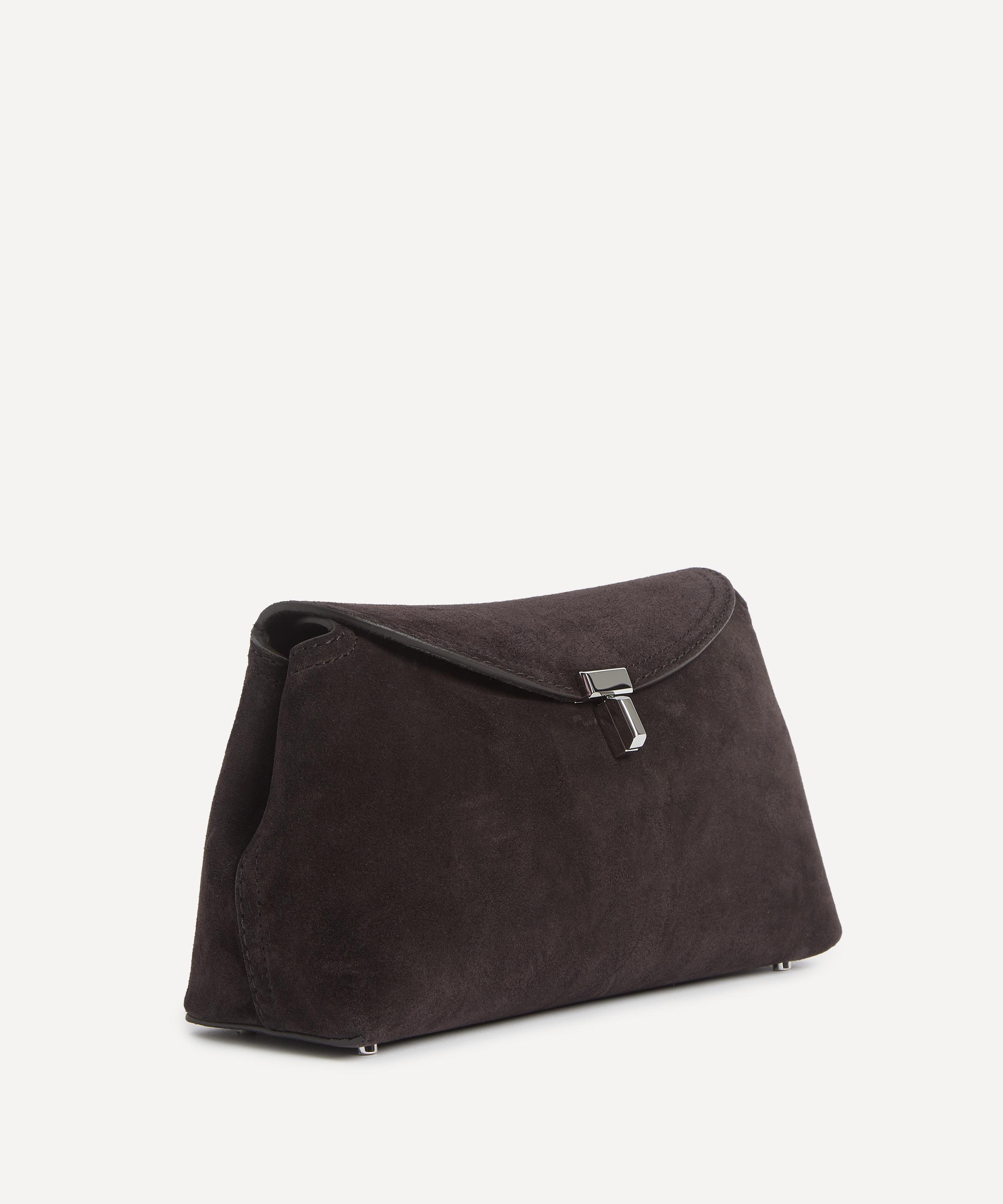 Toteme - T-Lock Suede Clutch Bag image number 2