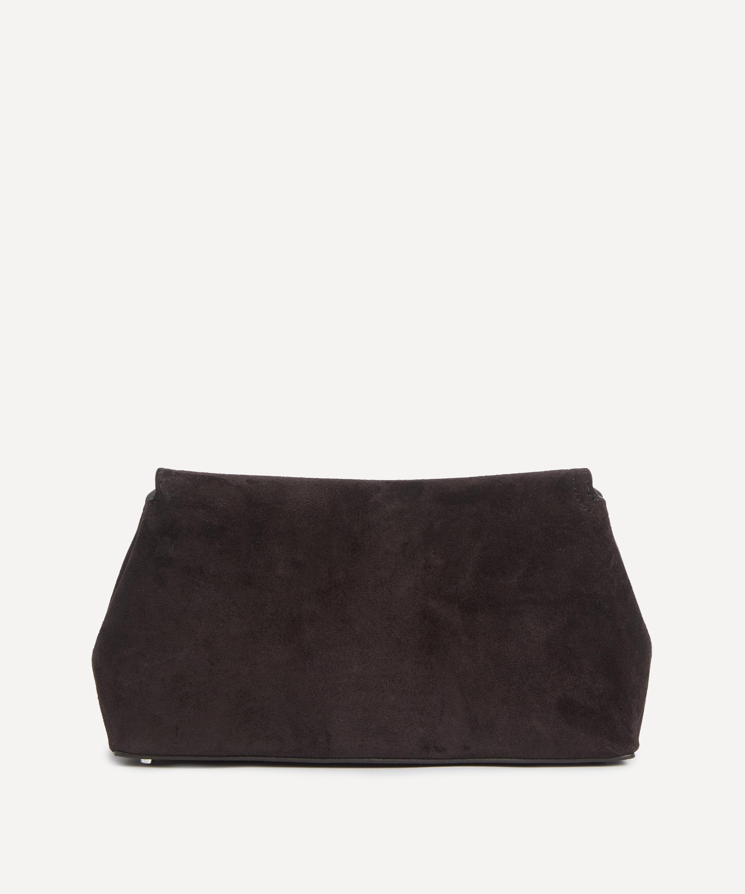 Toteme - T-Lock Suede Clutch Bag image number 3